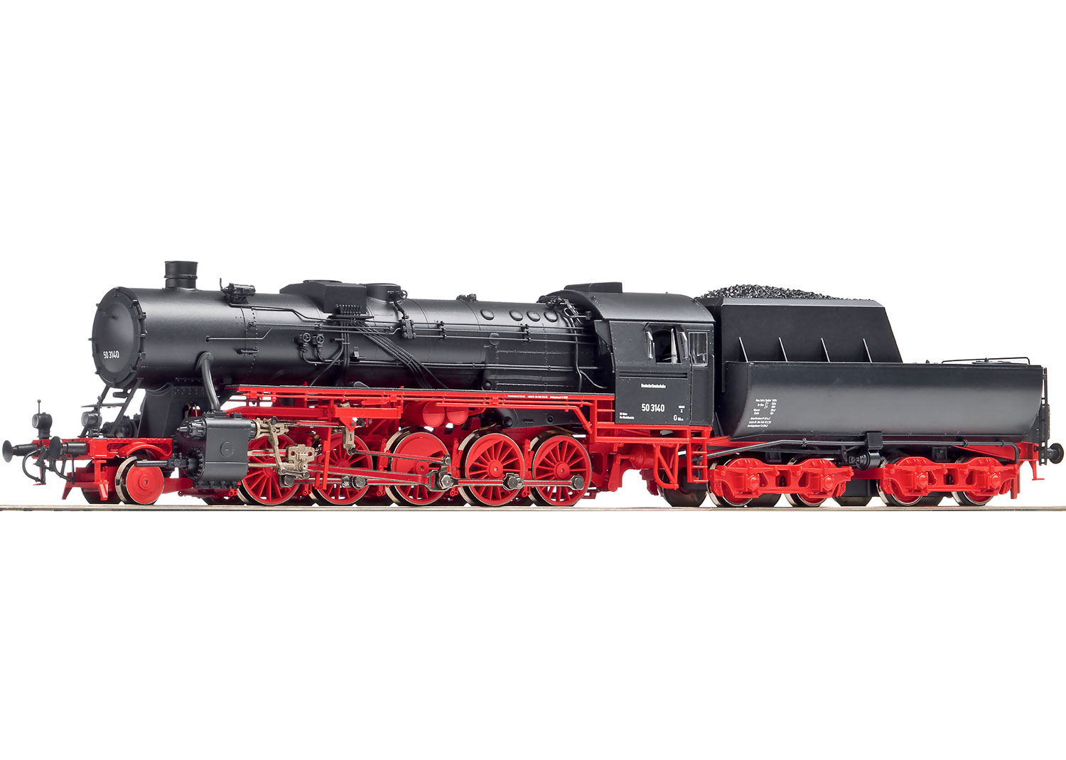Roco 62255 DB Dampflokomotive BR 50 mit Wannentender DC 
