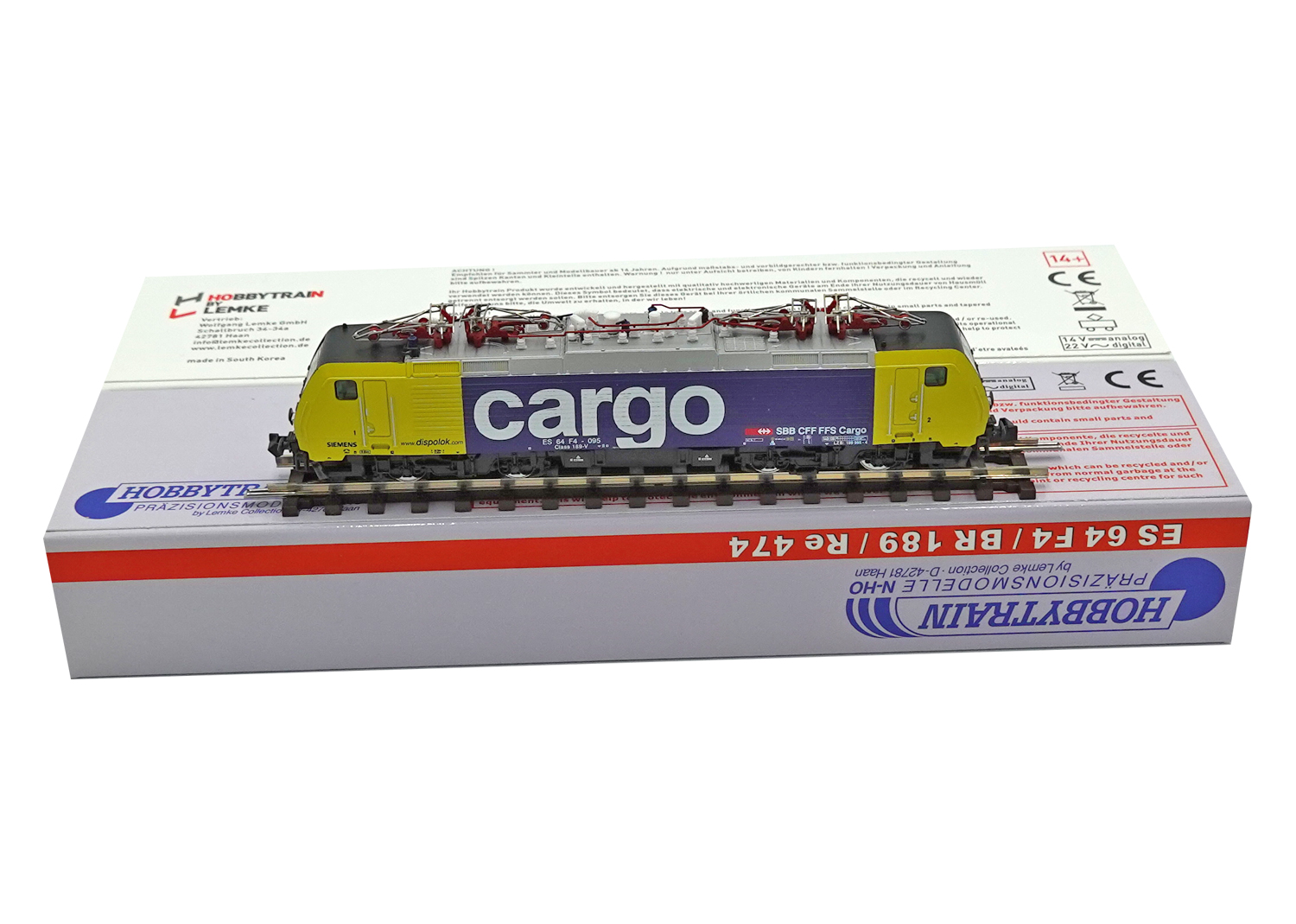 Hobbytrain 2904 SBB E-Lokomotive ES 64 F4 DC 