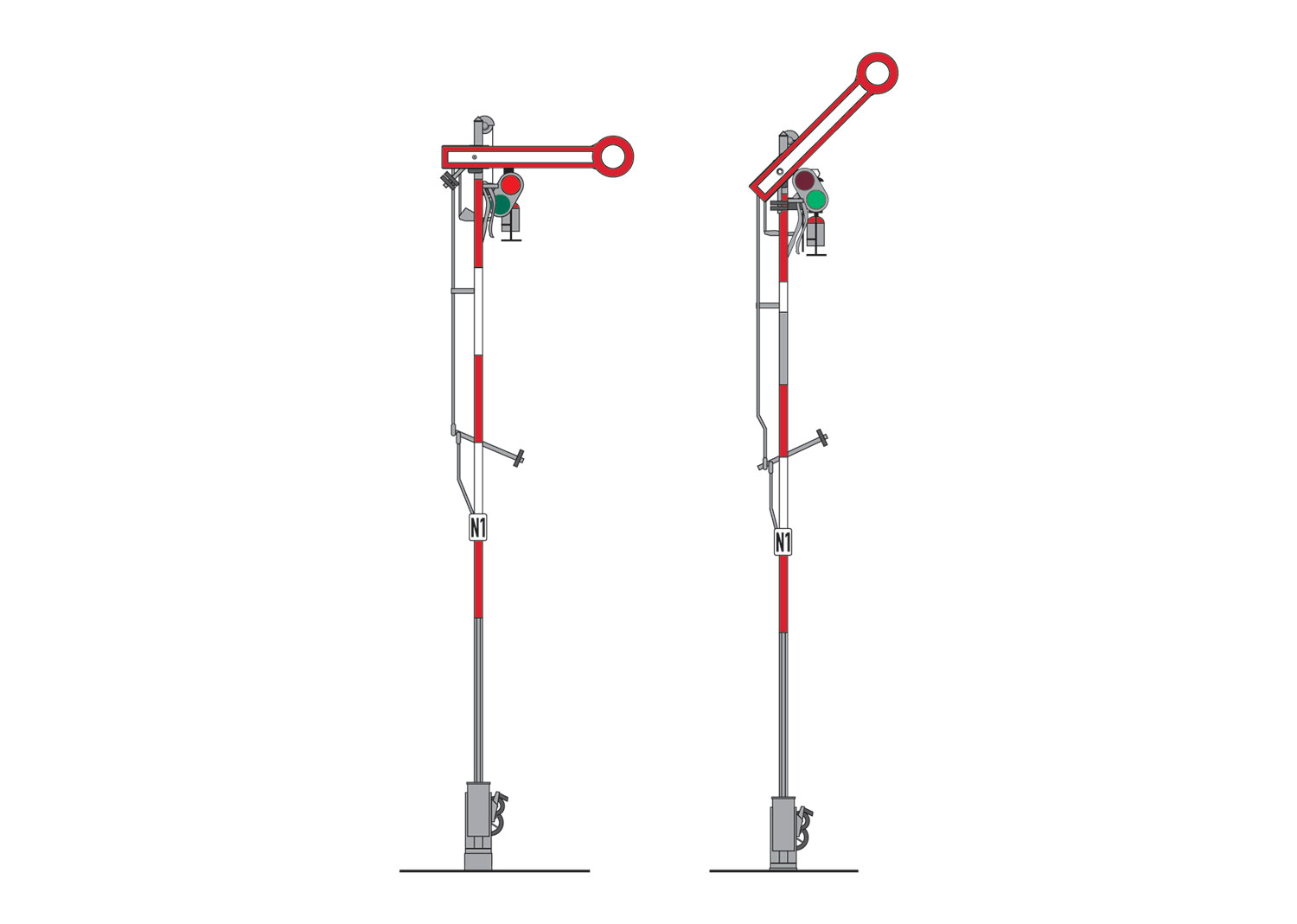 Märklin 70391 Form-Hauptsignal (Schmalmast)