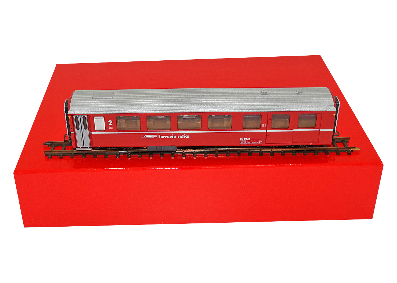 Gyndler 2472-1 H0m RhB Personen-/Gepäckwagen BD 2472 Berninabahn 