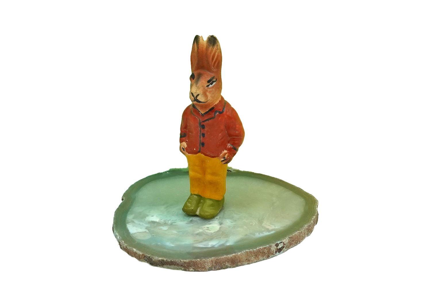 Osterhase aus Pappmaché 10cm Osterhase aus Pappmaché 10cm