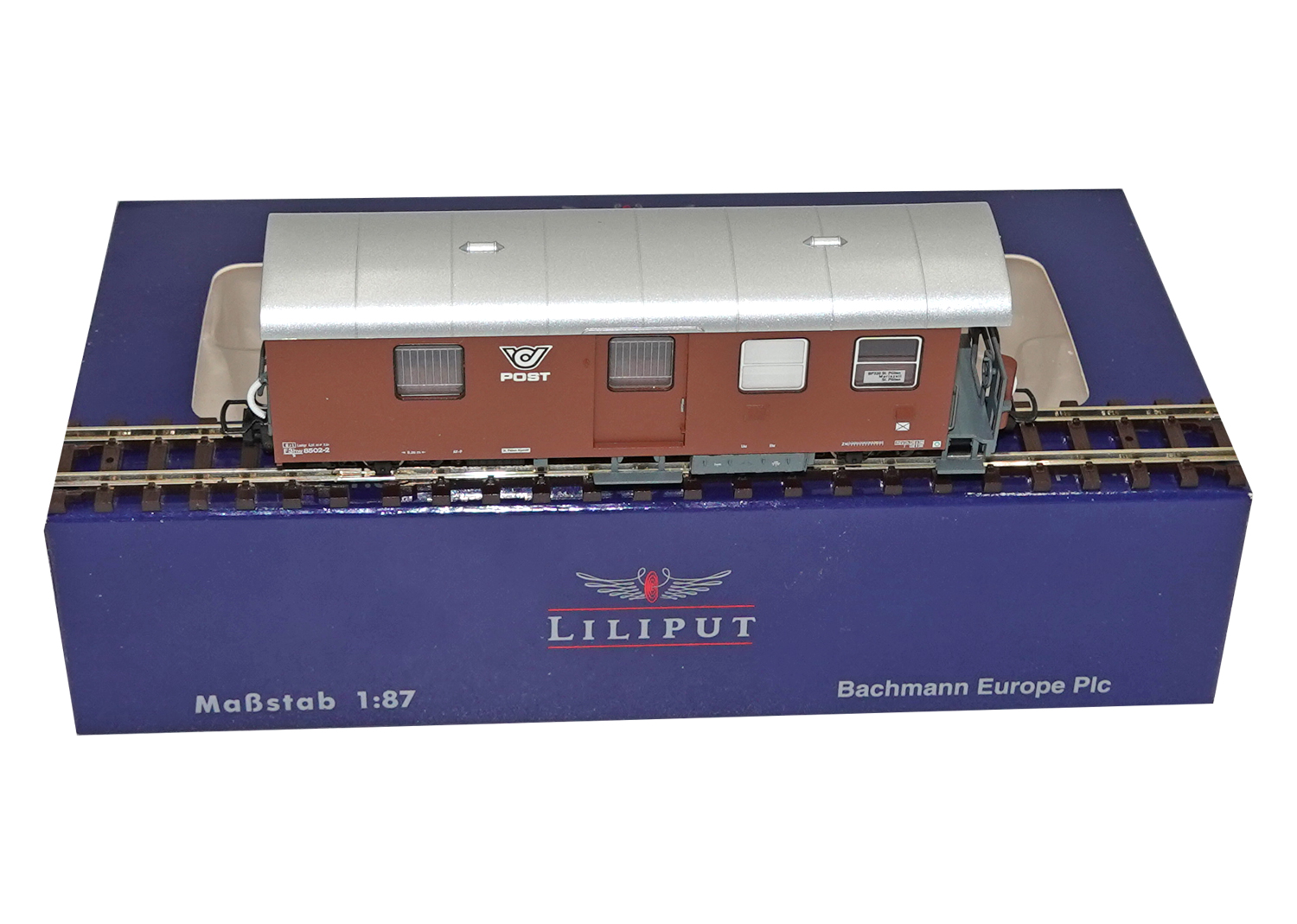 Liliput 344407 H0e ÖBB Mariazellerbahn Postwagen 3-achs. braun 8502-2 