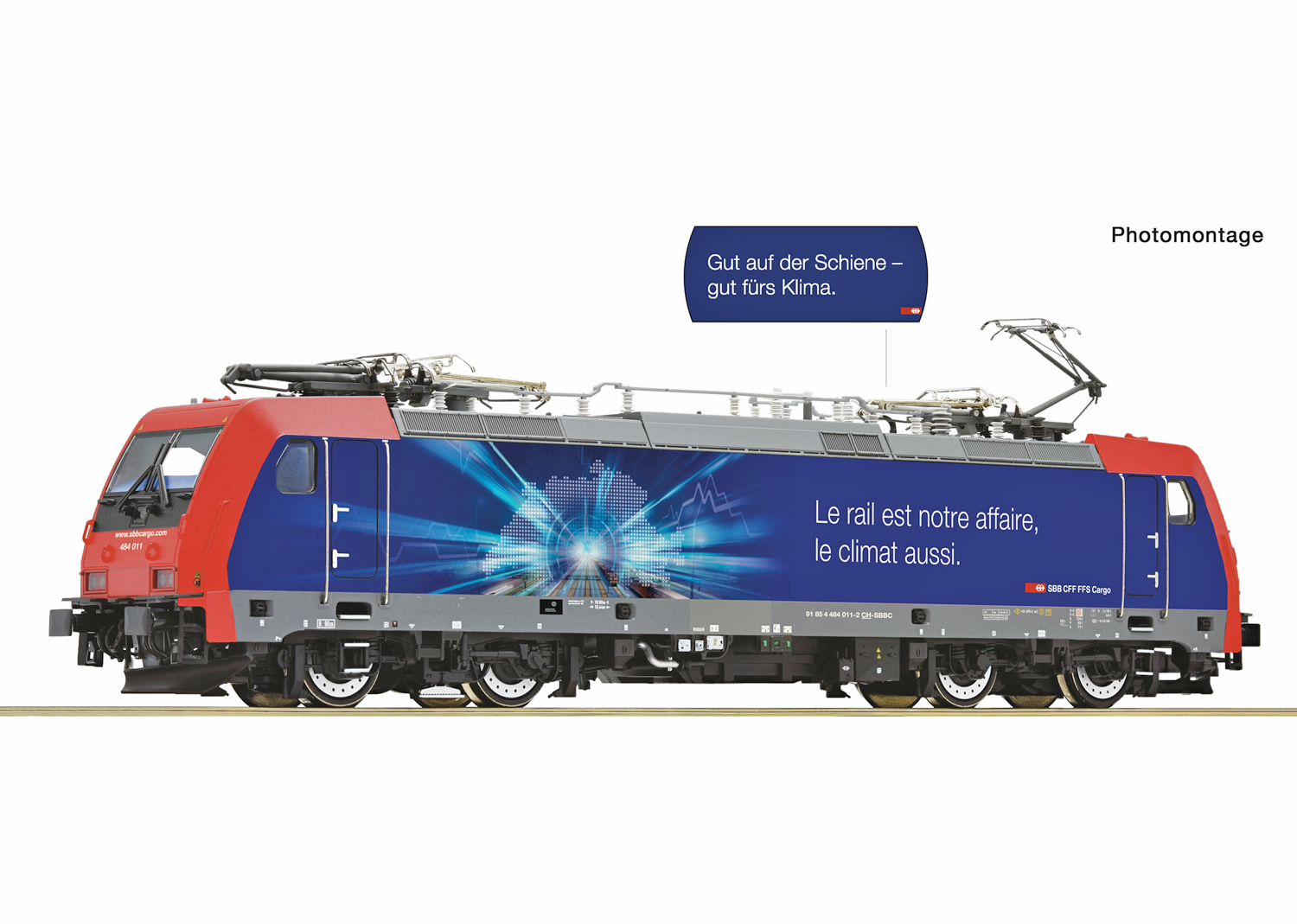 Roco 70649 SBB E-Lokomotive 484 011-2 Cargo DC 