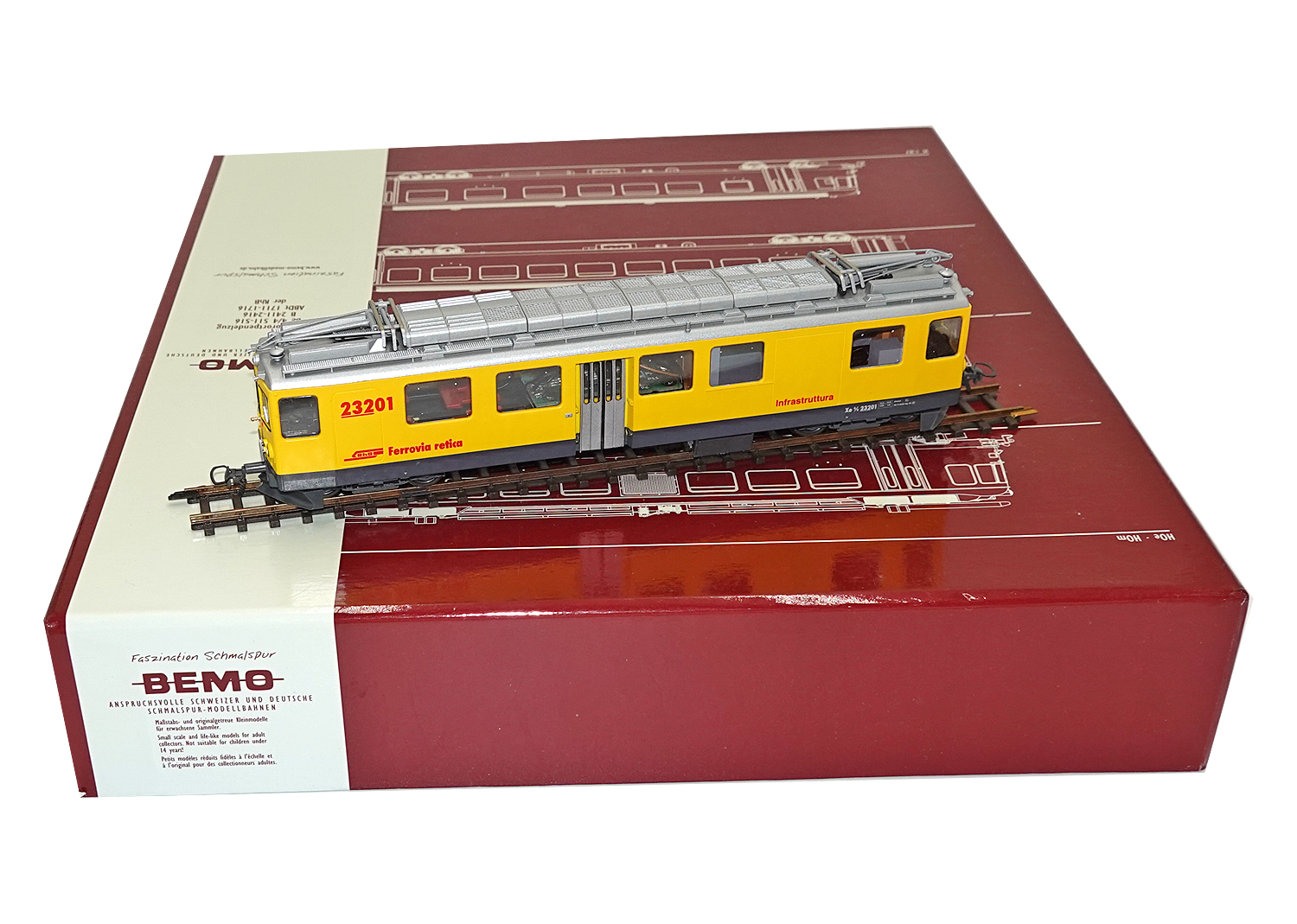 Bemo 1266151 RhB Berninatriebwagen Xe 4/4 Nr.232 01 