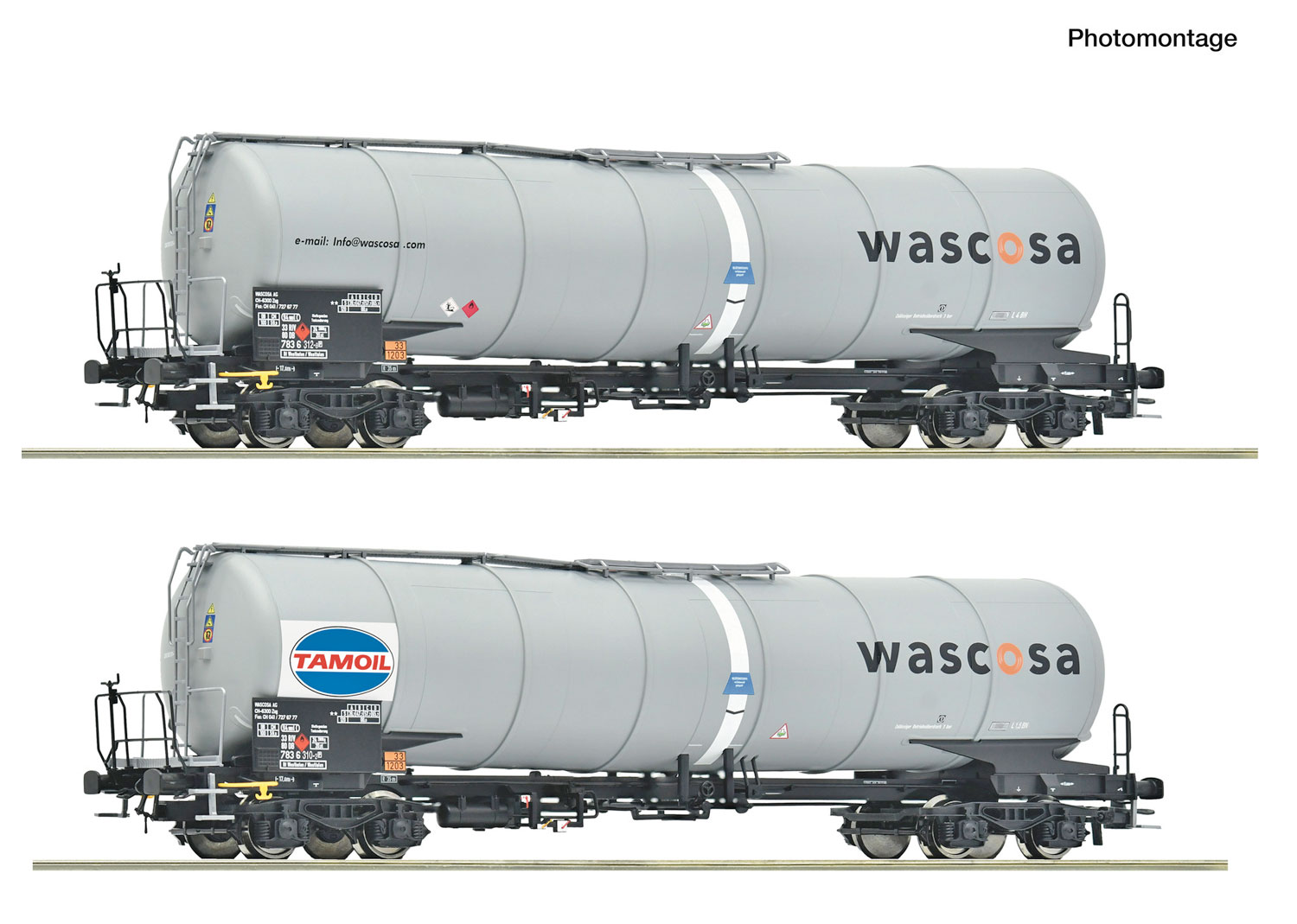 Roco 6600232 Wascosa/Tamoil 2-tlg. Set: Kesselwagen 