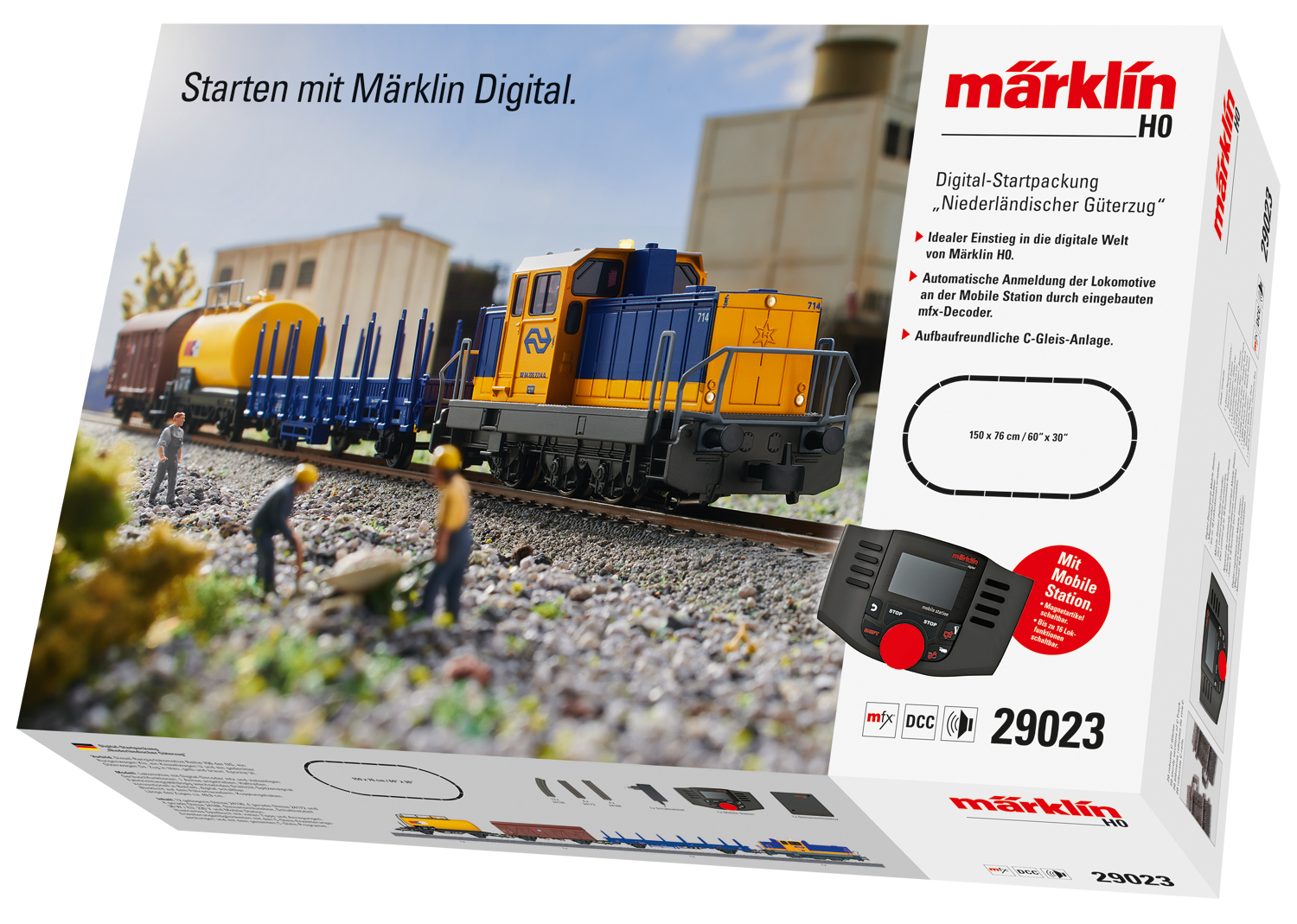 Märklin 29023 Digital-Startpackung Niederländischer Güterzug  Märklin 29023 Digital-Startpackung Niederländischer Güterzug