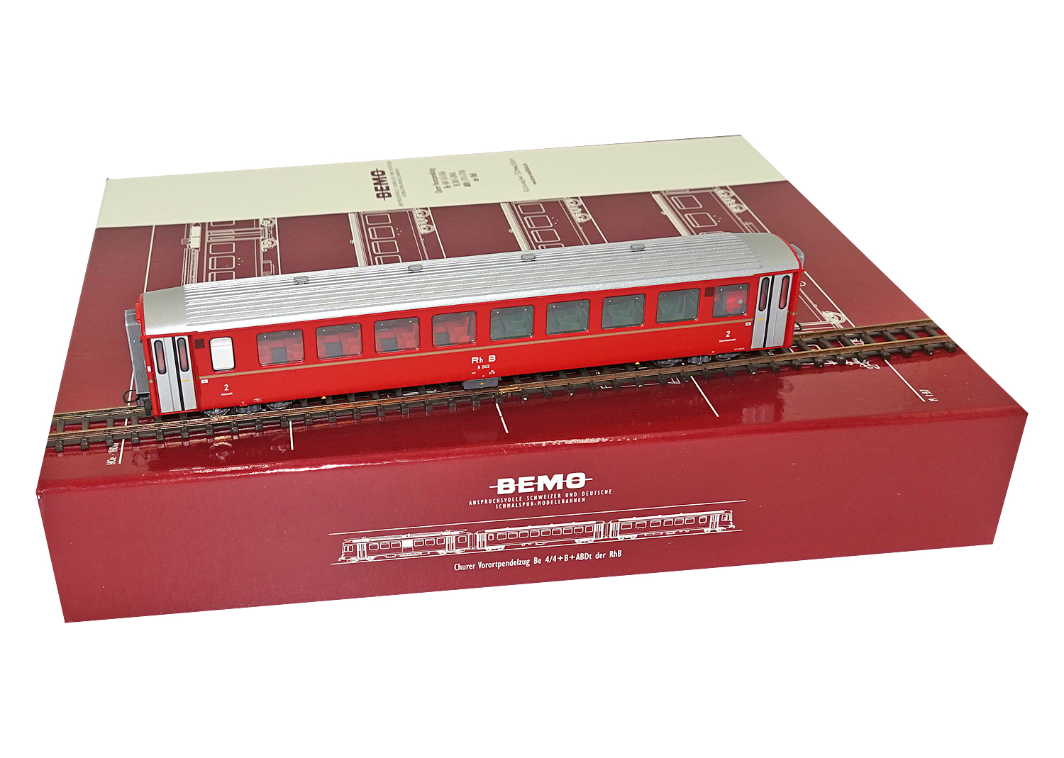 Bemo 3243103 RhB Mittelwagen B 2413 Ergänzung für 7243104 