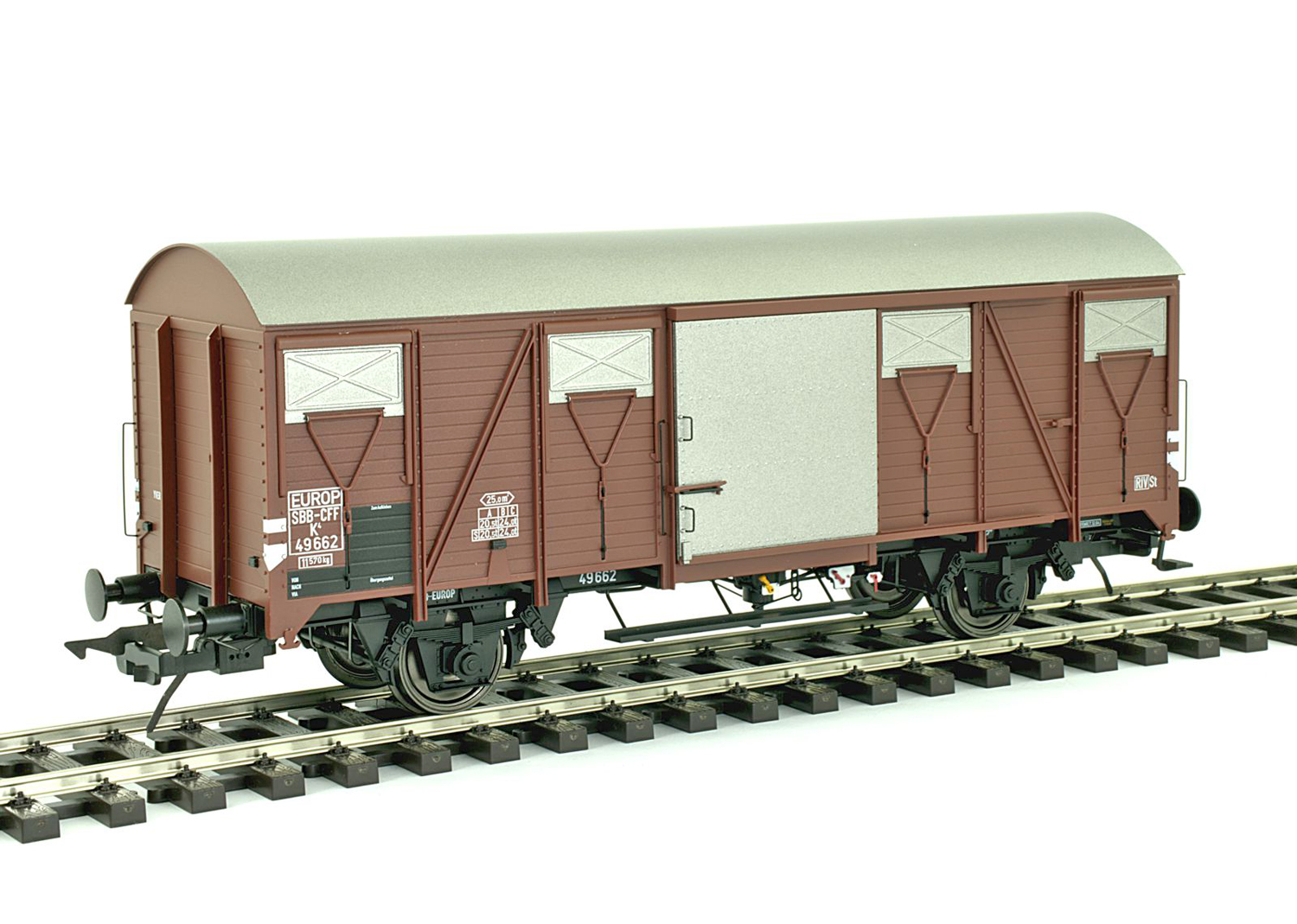 Lenz SBB Güterwagen K4 Stahldach Ep.3 braun  Lenz SBB Güterwagen K4 Stahldach Ep.3 braun