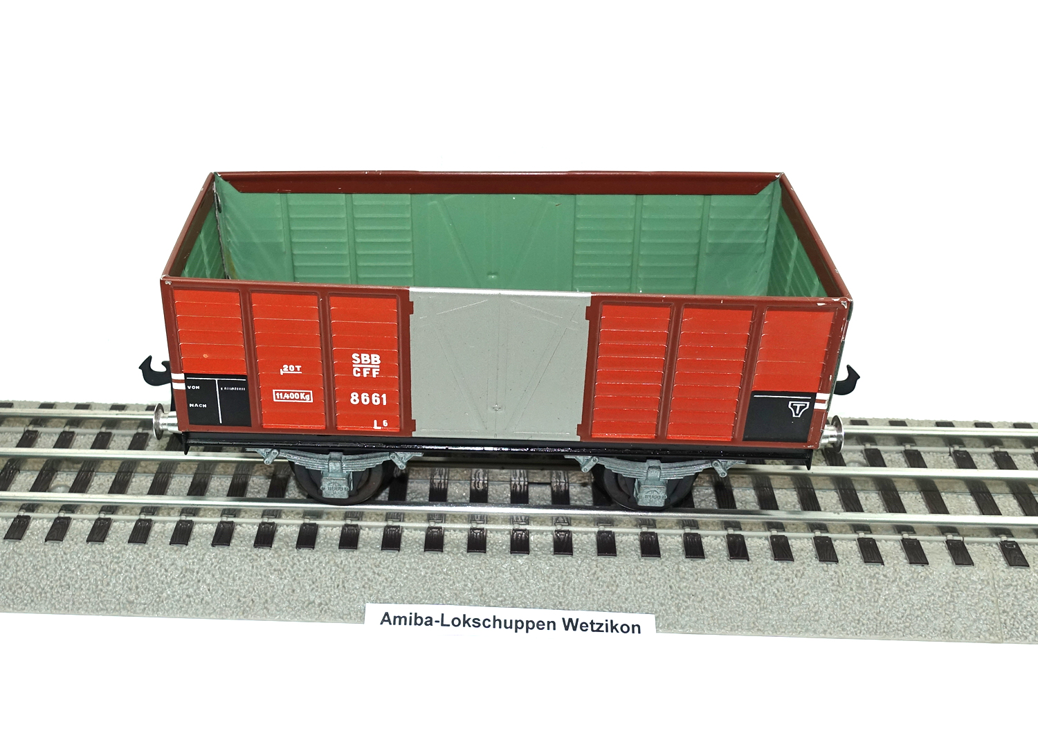 Buco 8660 Hochbord Güterwagen braun (16cm) 