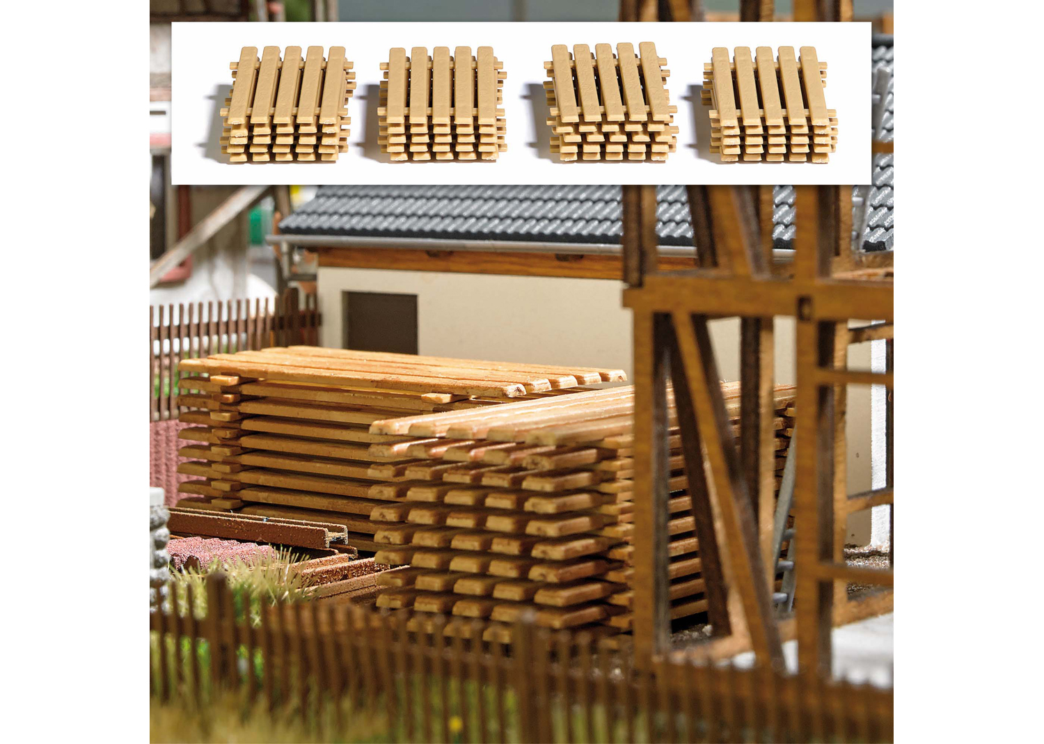 Busch 7760 Bretterstapel 