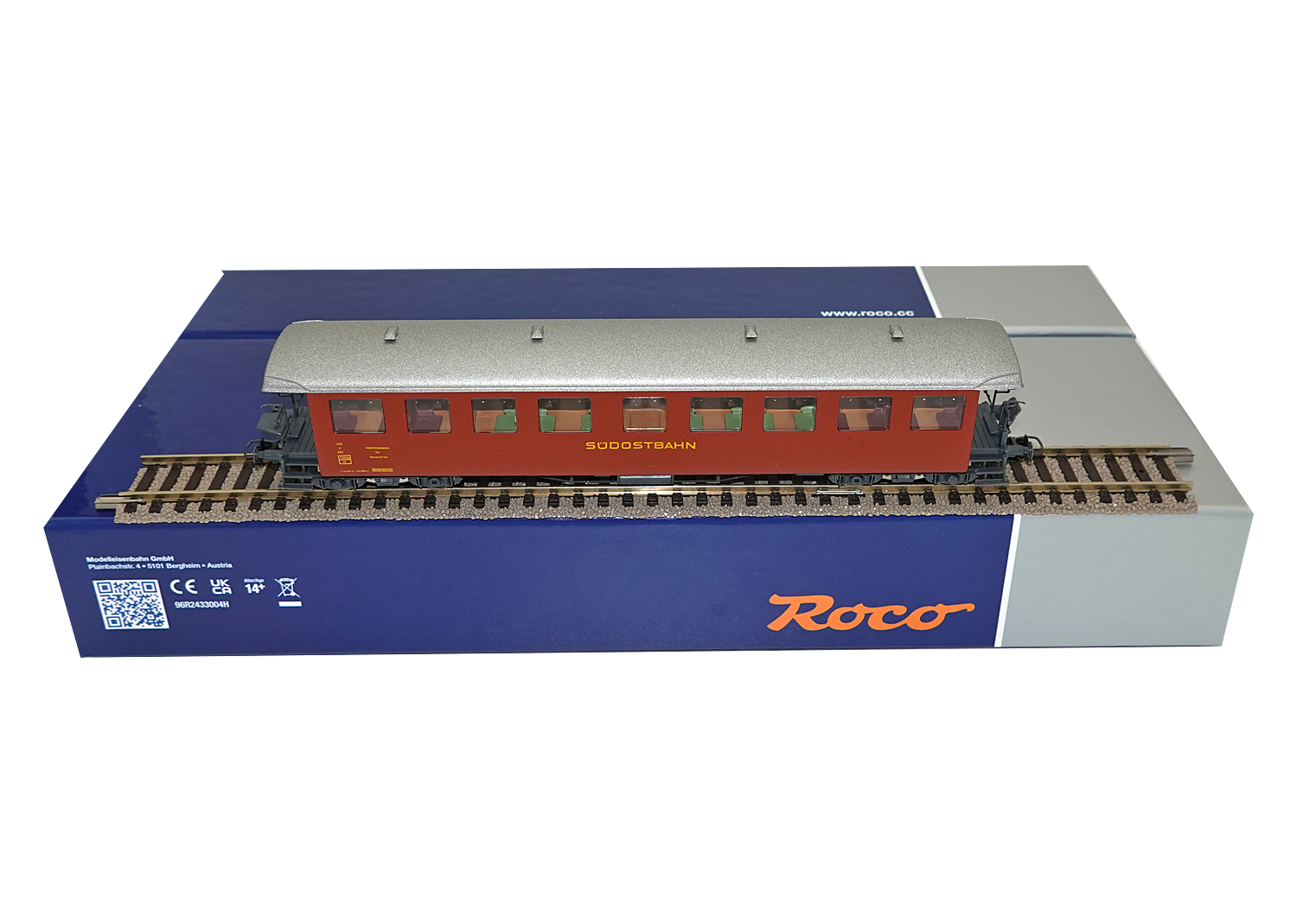 Roco 44730-3 SOB Seetalbahnwagen Werkzeugwagen weinrot DC 