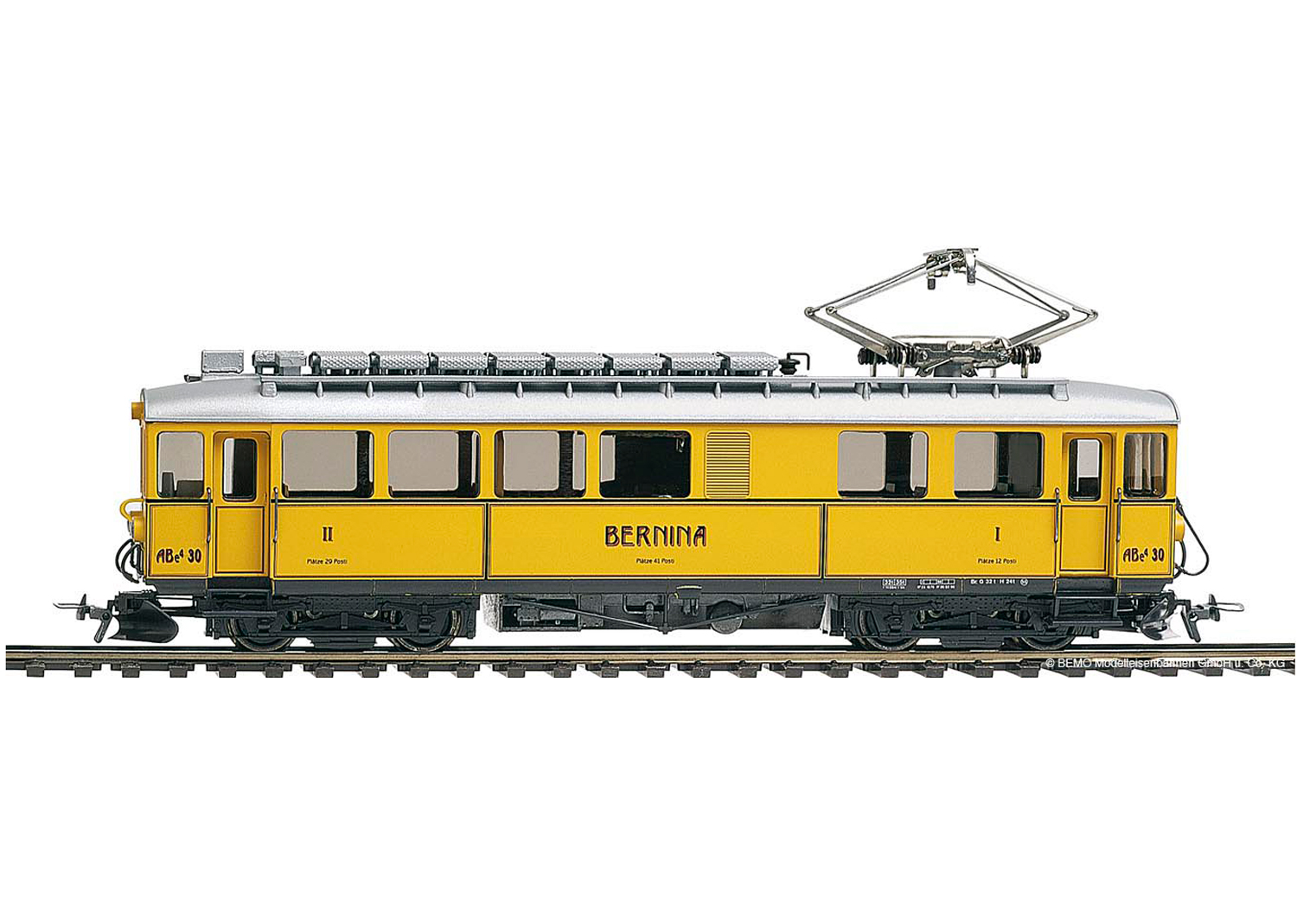 Bemo 1268160 RhB ABe 4/4 30 Nostalgietriebwagen gelb 