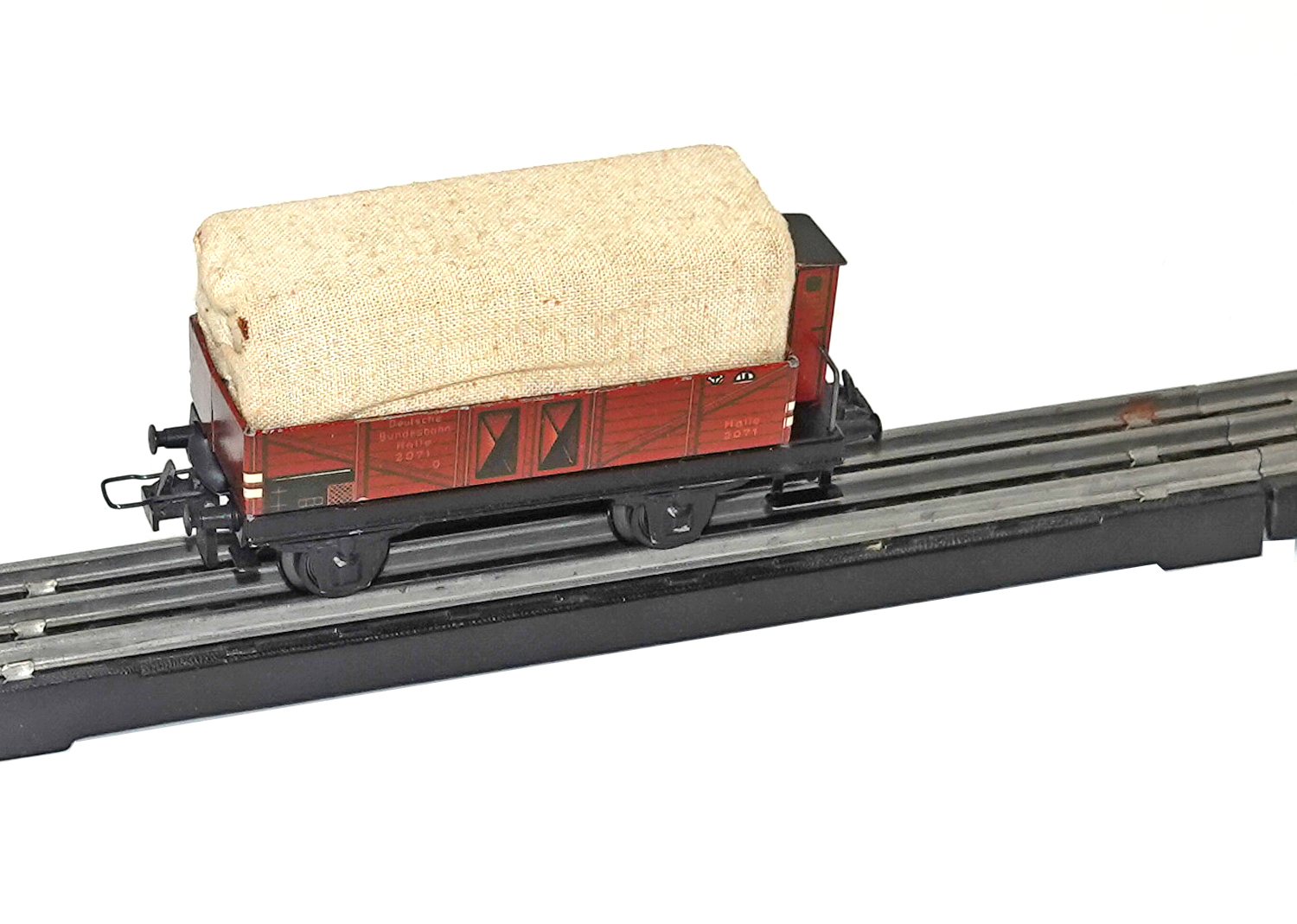 Trix Express 20/76 Niederbordwagen mit Plane mit BRH Trix Express 20/76 Niederbordwagen mit Plane mit BRH