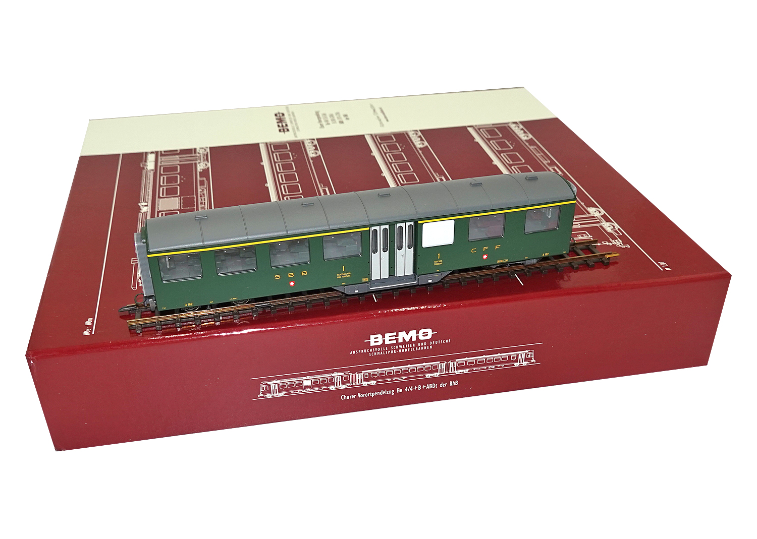 Bemo 3259412 SBB Brünig Mitteleinstiegswagens A 182 