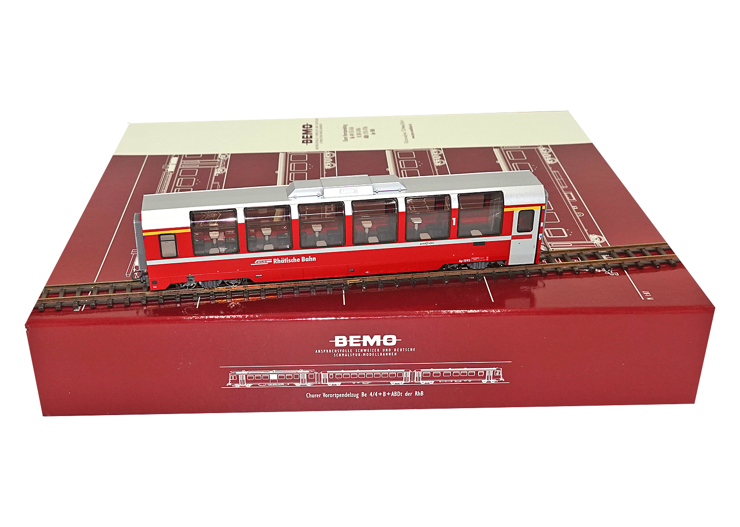 Bemo 3293133 RhB Bernina Express Panoramawagen Ap 1293 