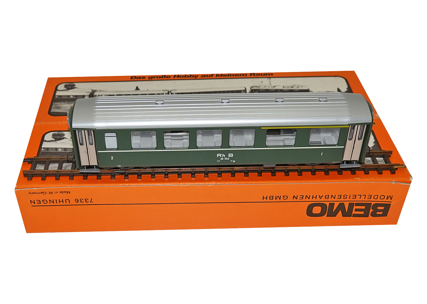 Bemo 3256 RhB Leichtmetallwagen AB 1545 
