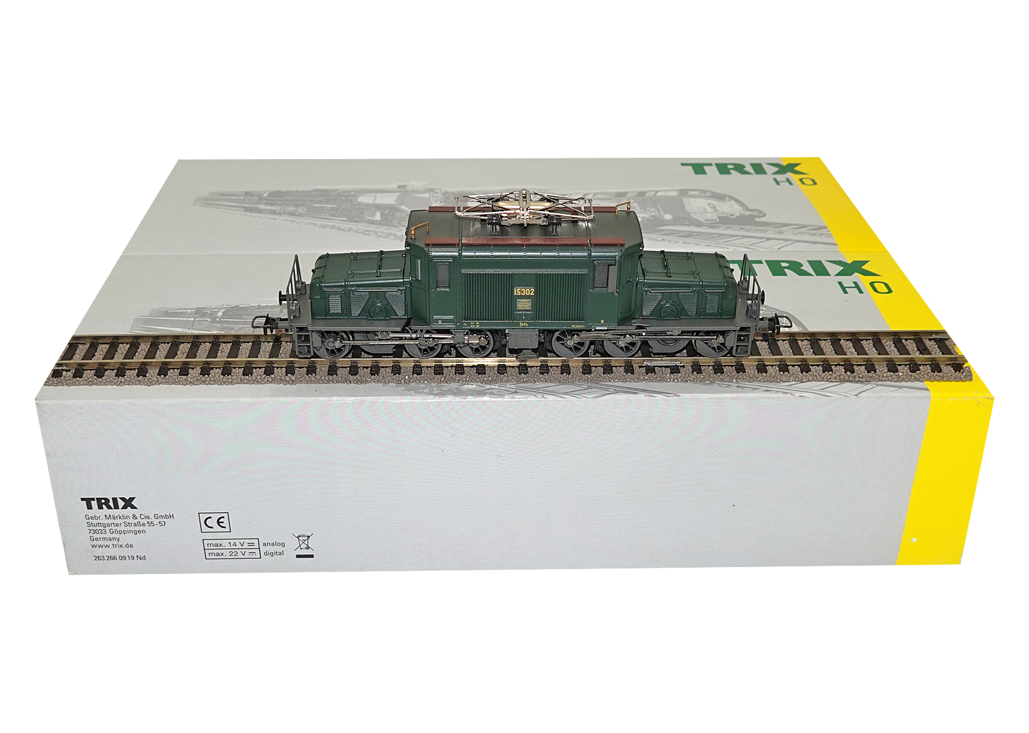 Trix 22329 SBB E-Lokomotive De 6/6 grün DC 