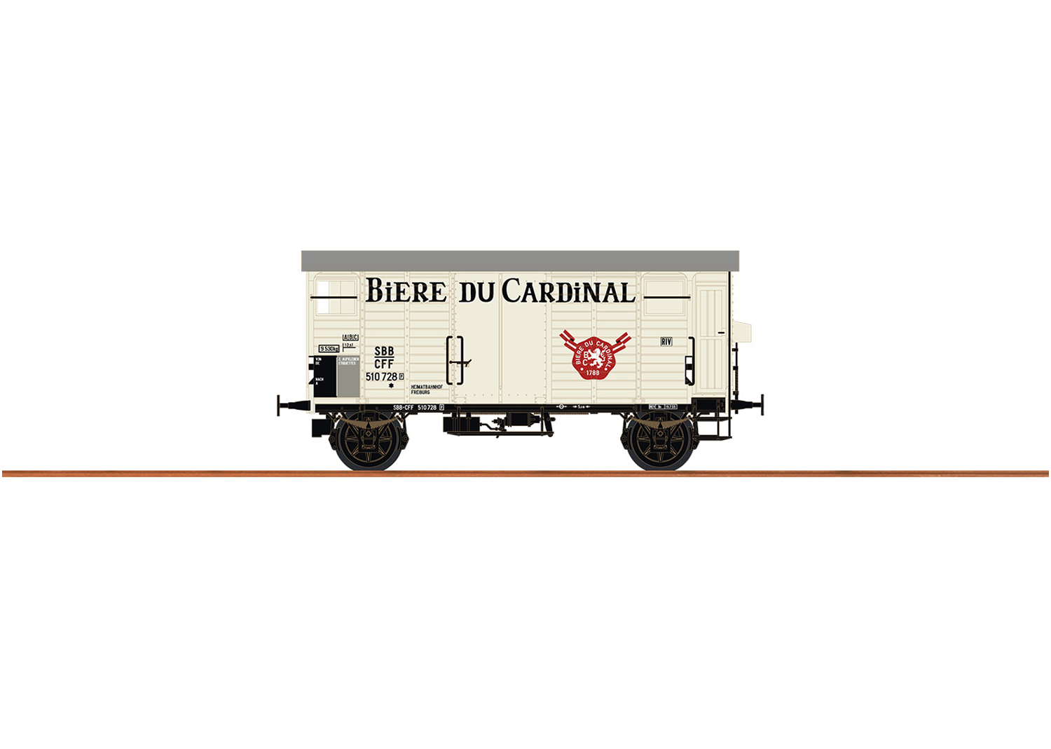 Brawa 67865 SBB Güterwagen K2 Biere Du Cardinal 