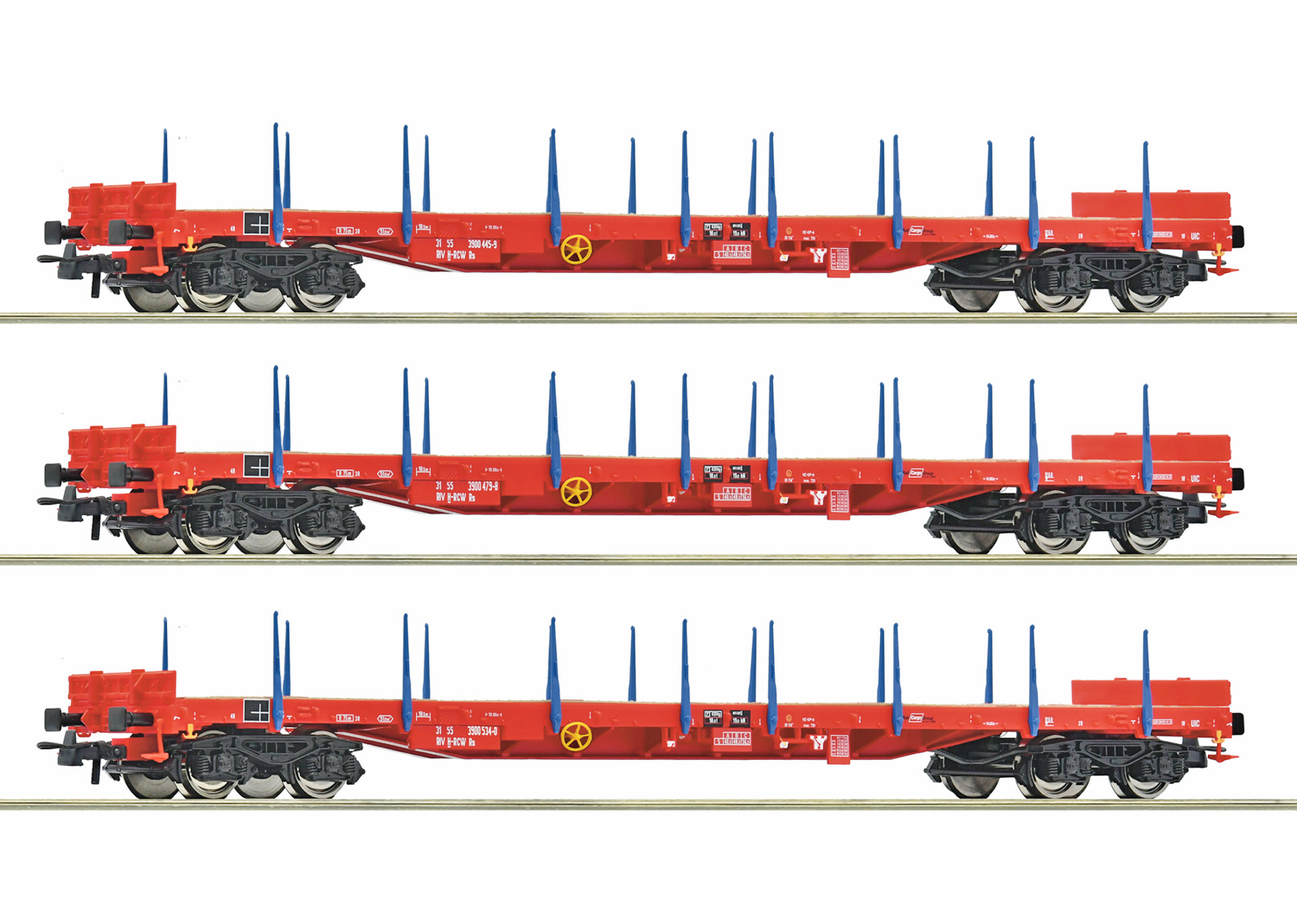 Roco 6600219 ÖBB Rungenwagen 3-tlg. Set: RCW 
