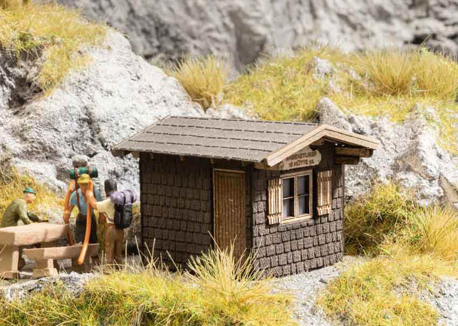 Noch 14338 Schutzhütte Babenstuber Hütte 4,6 x 3,7 cm 3,2 cm hoch 