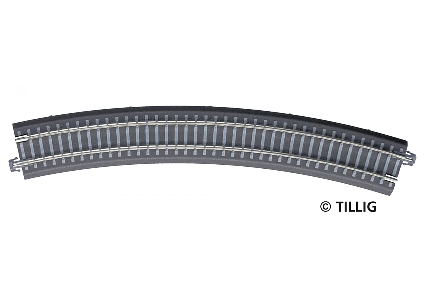 Tillig 83770 H0m/TT Gebogenes Gleis, R 396 mm/30° 