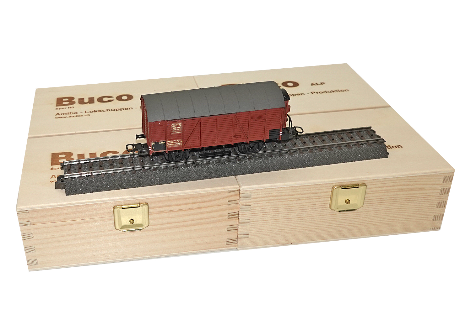Buco H0 10400 EUROP SBB ged. Güterwagen mit BRH AC 