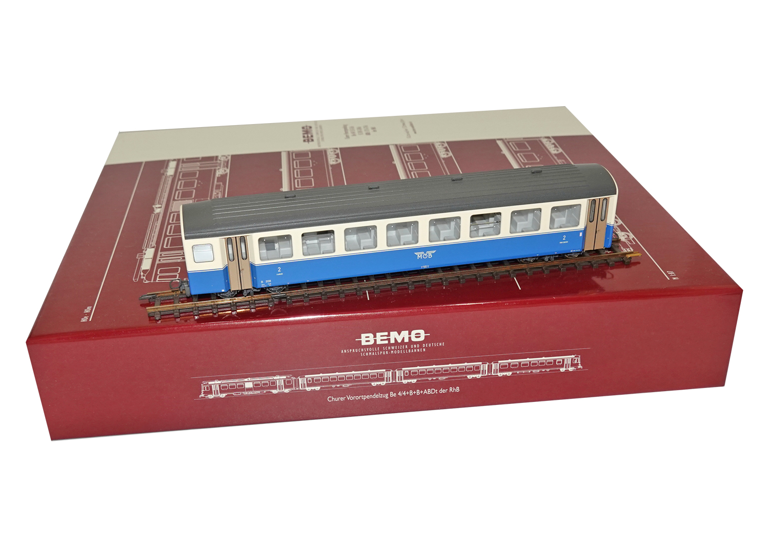 Bemo 3267308 MOB Personenwagen B 208  Bemo 3267308 MOB Personenwagen B 208