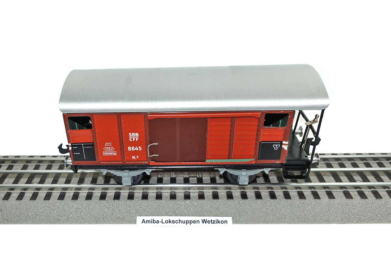 Buco 8645 Güterwagen mit Plattform und 2 Schiebetüren (18cm) 