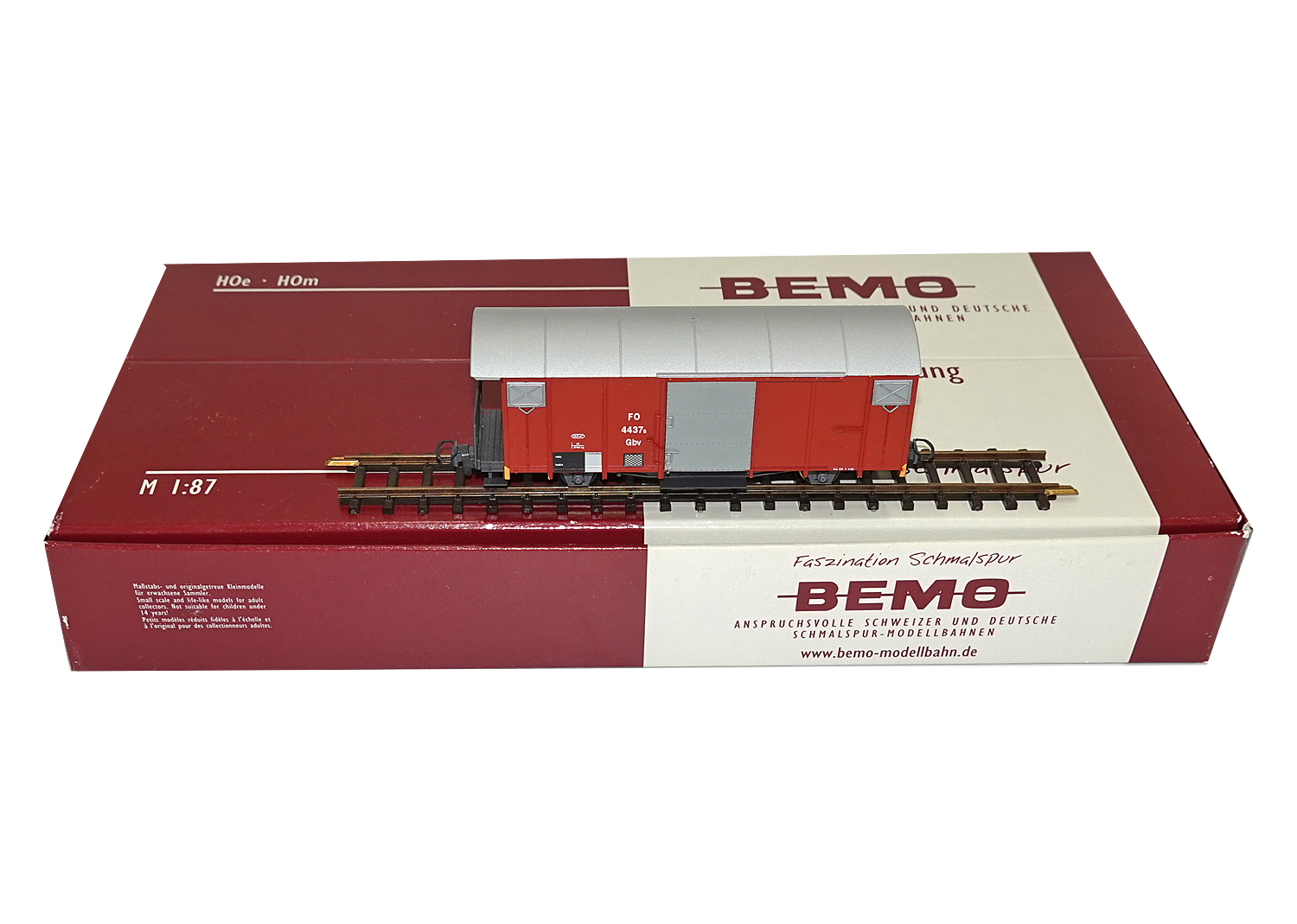 Bemo 2250227 FO gedeckter Güterwagen Gbv 4434s 