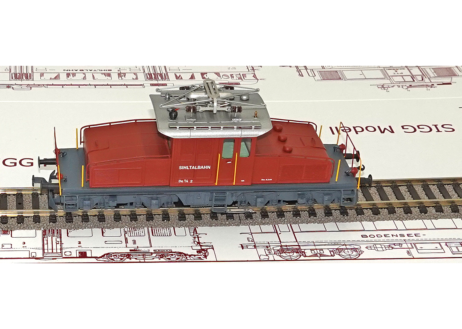 Sigg 2076 Sihltalbahn Krokodil De 3/4 Nr. 2 DC  Sigg 2076 Sihltalbahn Krokodil De 3/4 Nr. 2 DC