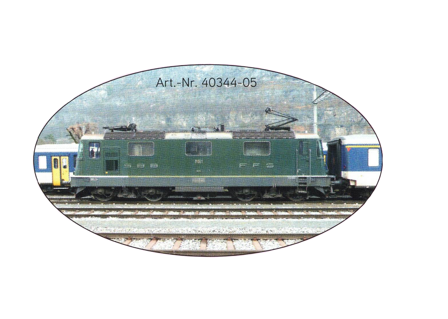 Lenz 40344-05 SBB E-Lokomotive Re 4/4II grün 11161 Klimaanlage 