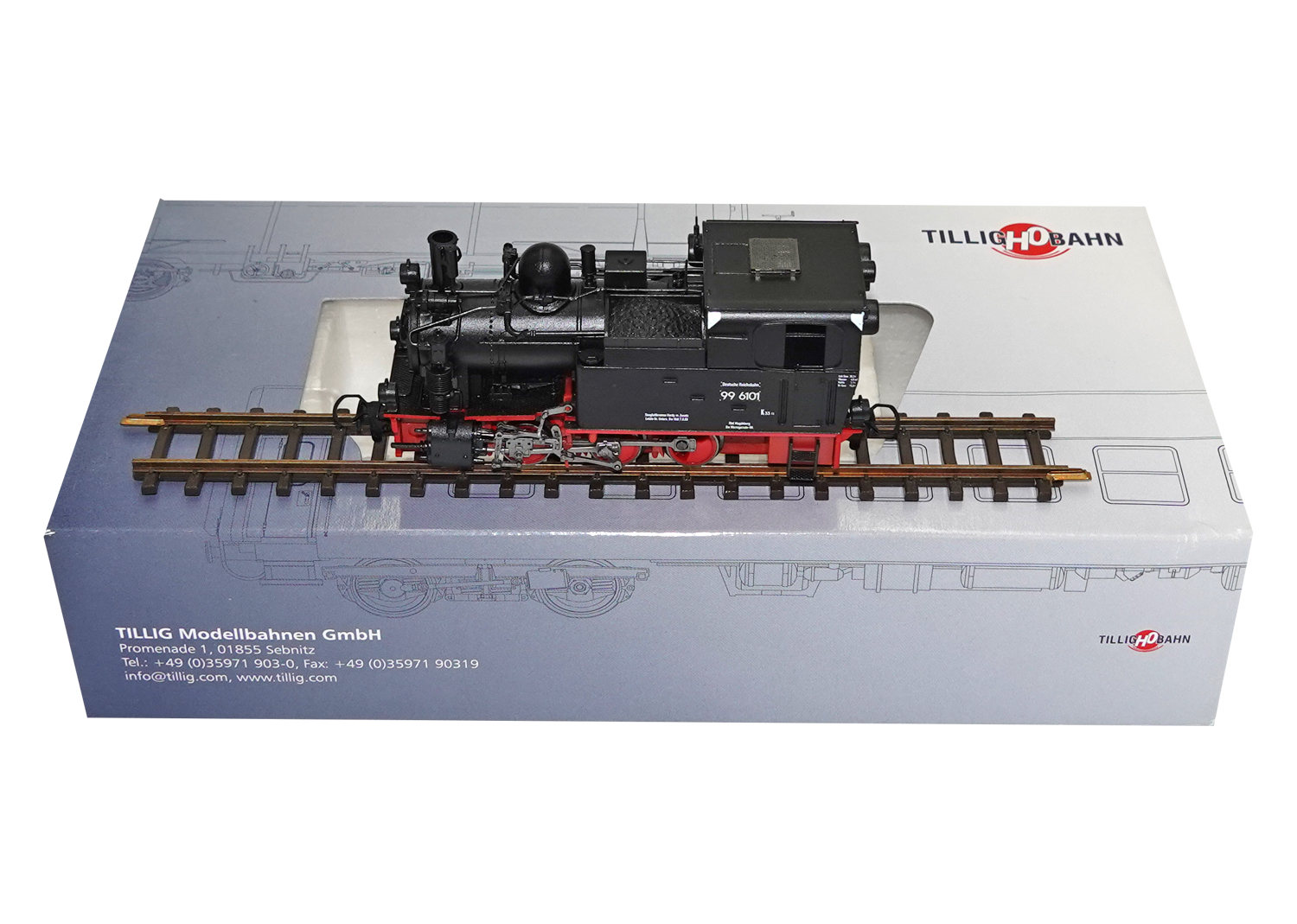 Tillig 02920 H0m DR Dampflokomotive 99 6101 DC 