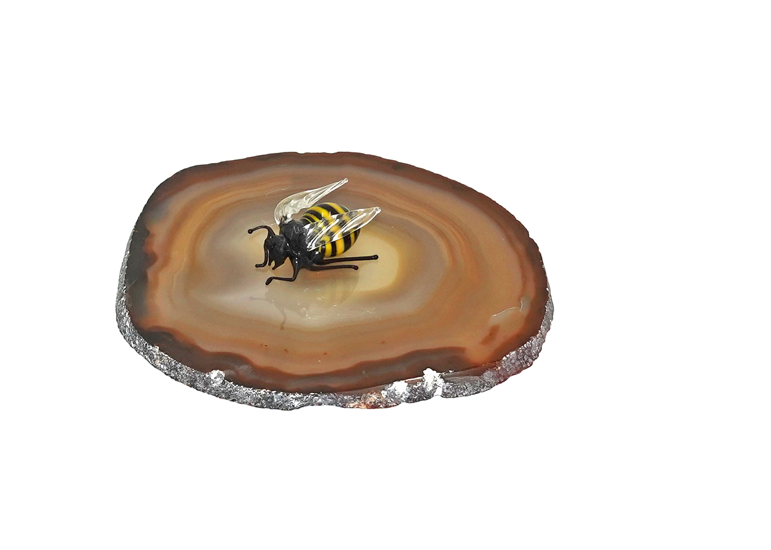 Wespe gross Insekten / Käfer aus Glas von Falk Bauer Lauscha  Wespe gross Insekten / Käfer aus Glas von Falk Bauer Lauscha