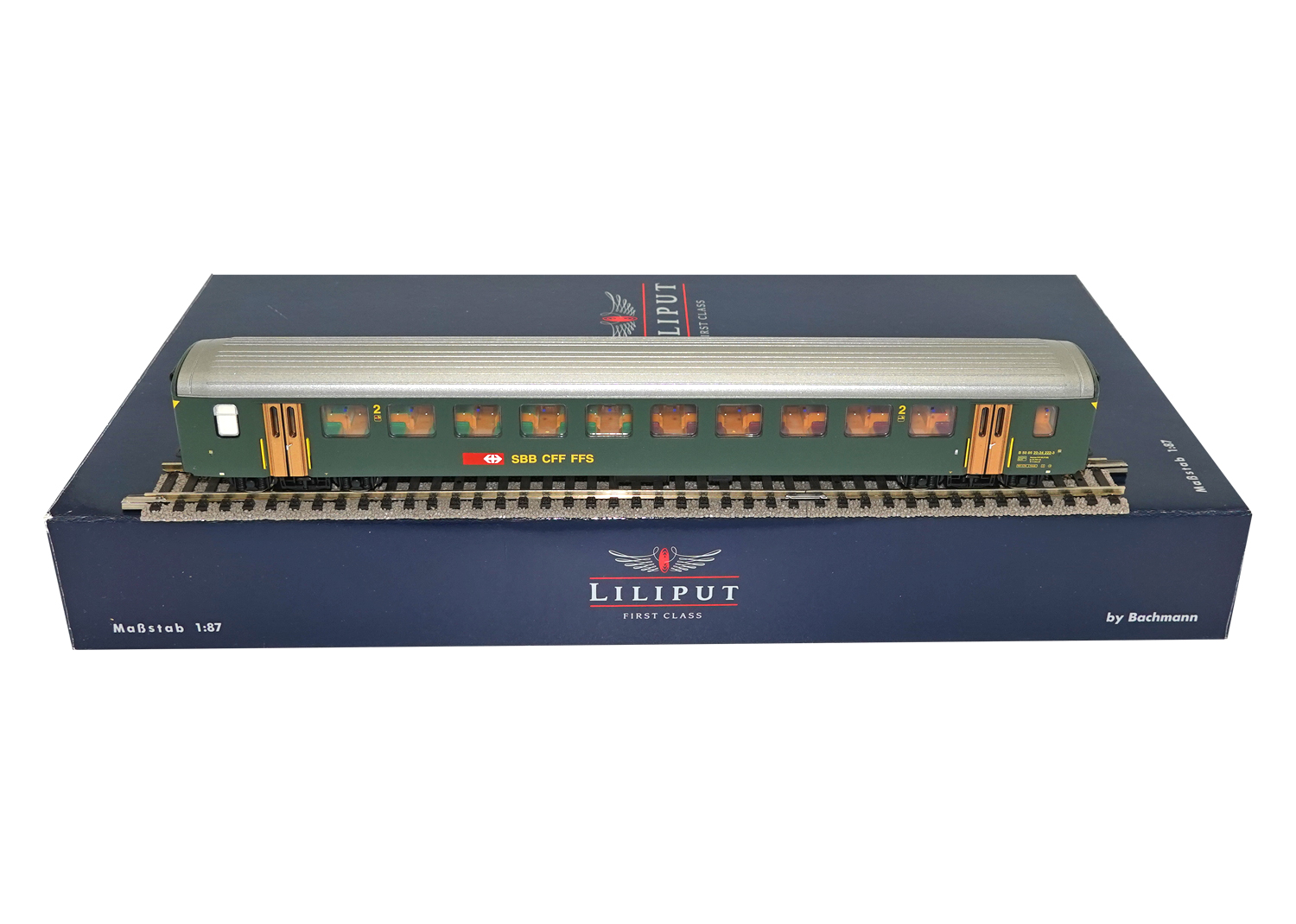 Liliput 334972 SBB Personenwagen 2. Kl. Ep IV DC 