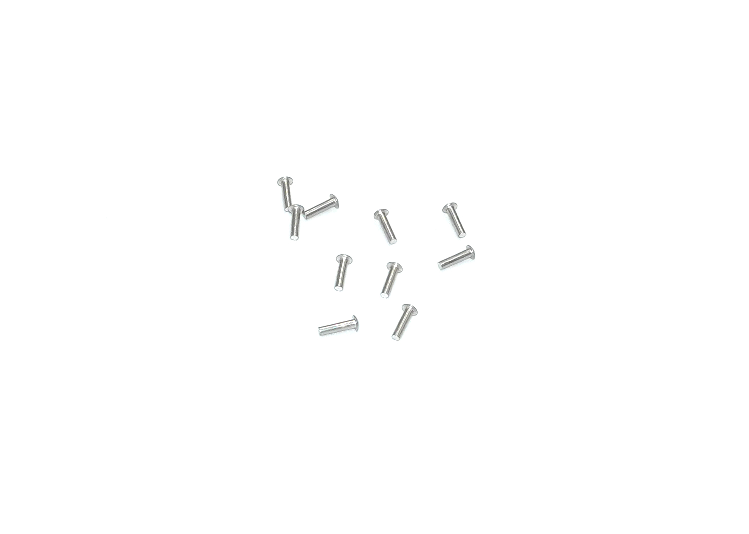 Niete Alu ø1,4x6  Kopf ø3,0 Niete Alu ø1,4x6  Kopf ø3,0