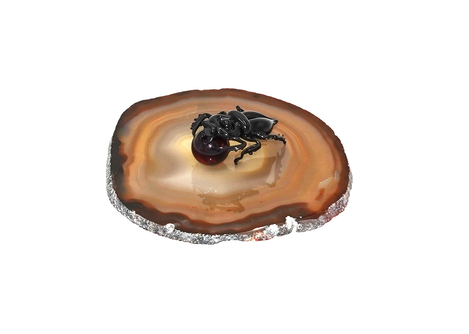 Pillendreher Scarabaeus Insekten / Käfer aus Glas von Falk Bauer Lauscha  Pillendreher Scarabaeus Insekten / Käfer aus Glas von Falk Bauer Lauscha