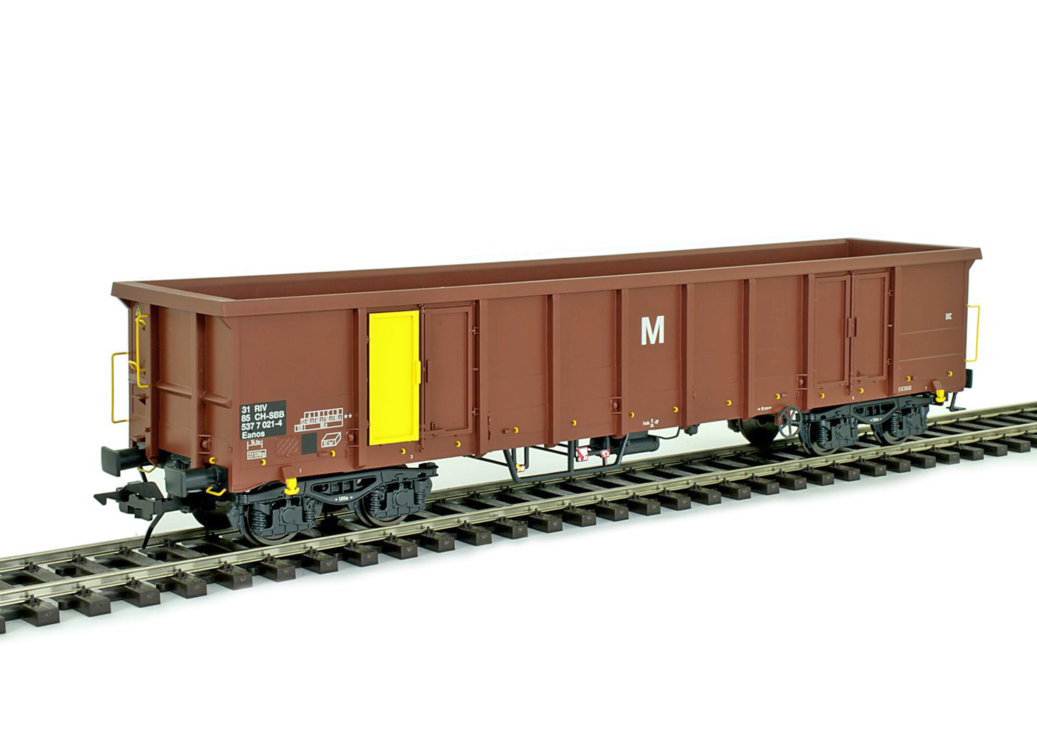 Lenz SBB Hochbordwagen Eanos Ep.5 braun-gelb  Lenz SBB Hochbordwagen Eanos Ep.5 braun-gelb