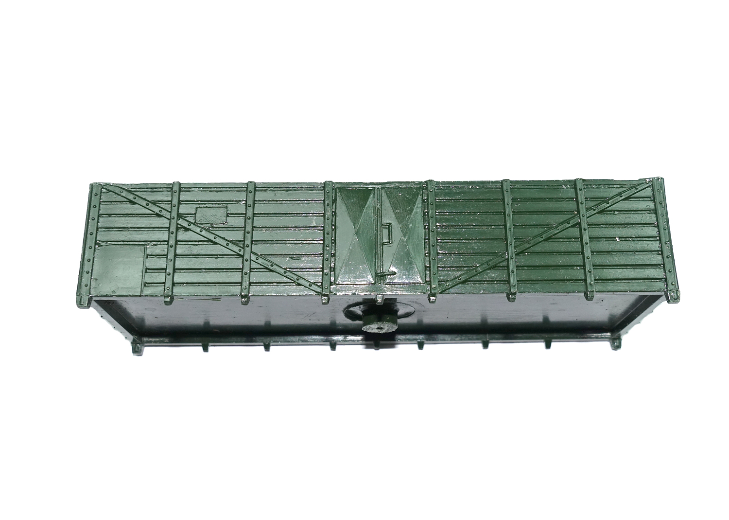Buco H0 Hochbord Güterwagen-Gehäuse Rohling, grün  Buco H0 Hochbord Güterwagen-Gehäuse Rohling, grün