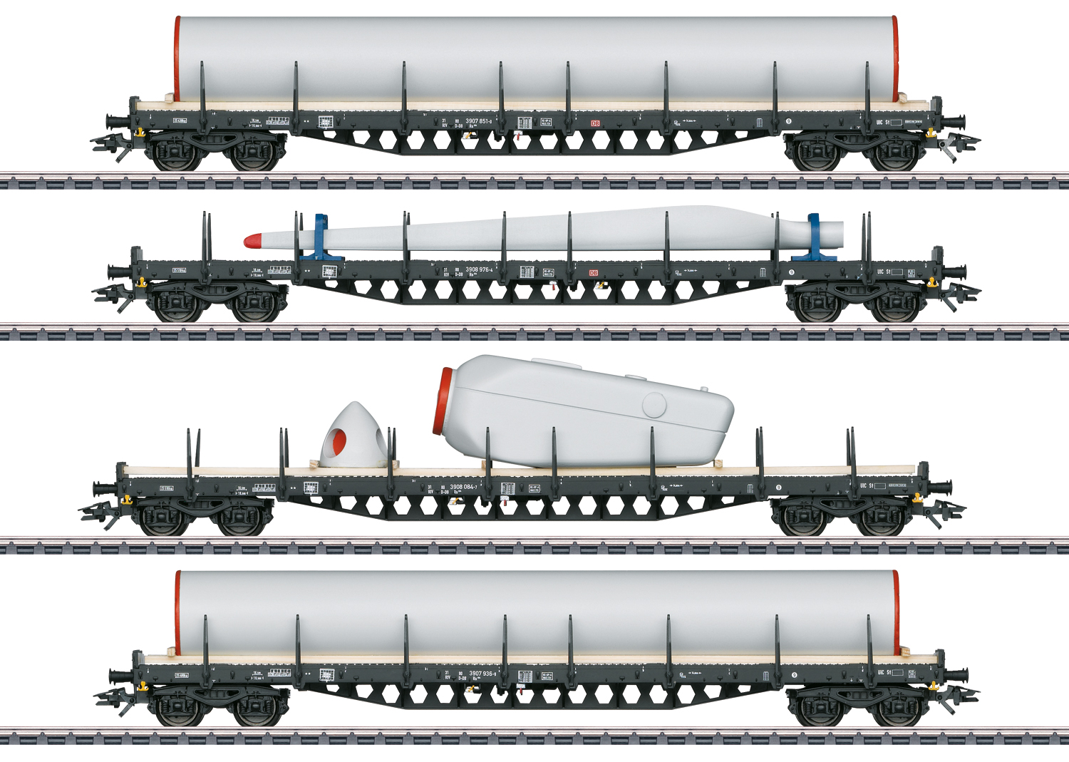 Märklin 47134 Rungenwagen-Set Windkraft 