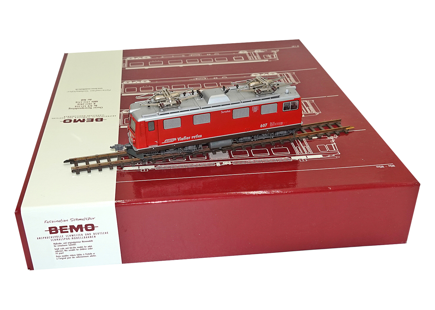 Bemo 7252100 RhB Pendelzug Davos Set 4tlg. DC 
