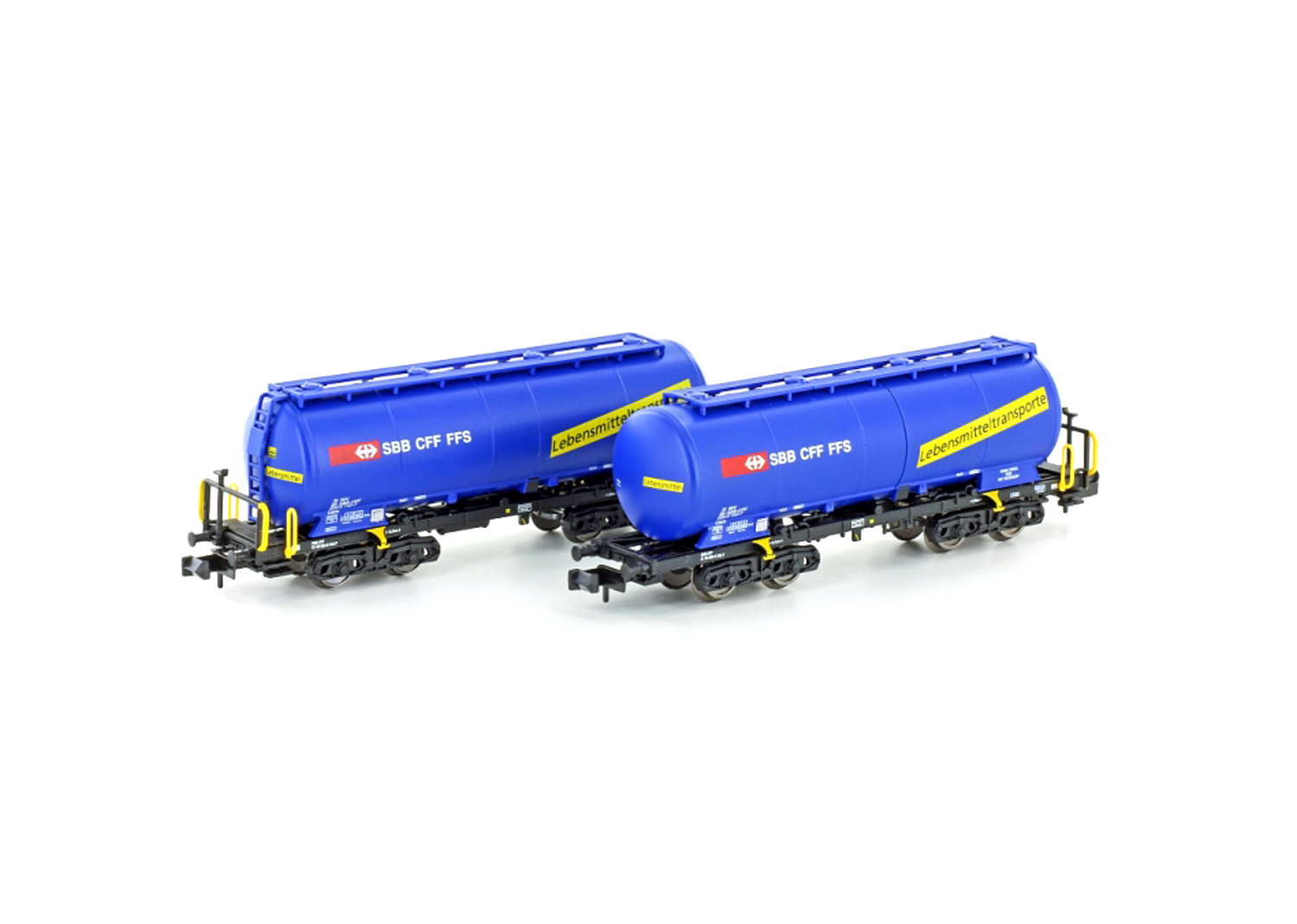 Kato 23485 SBB 2tlg. Silowagen blau Lebensmittel  Kato 23485 SBB 2tlg. Silowagen blau Lebensmittel