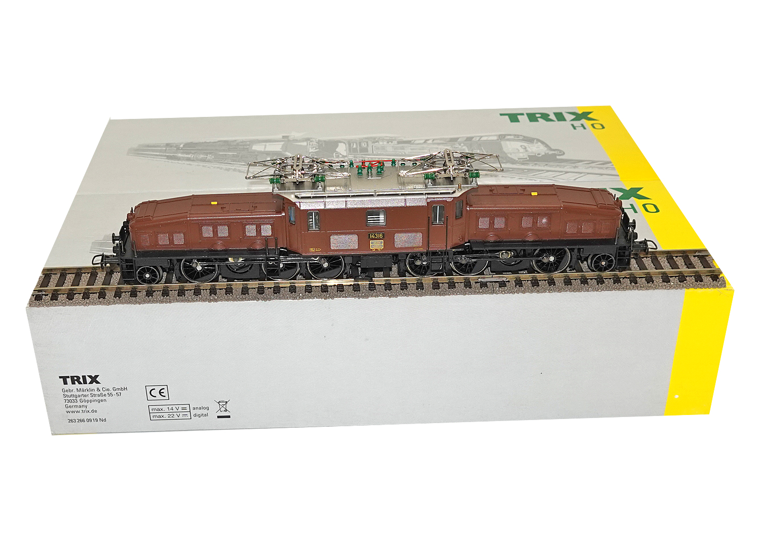 Trix 22340 SBB E-Lokomotive Ce 6/8III Krokodil braun DC 