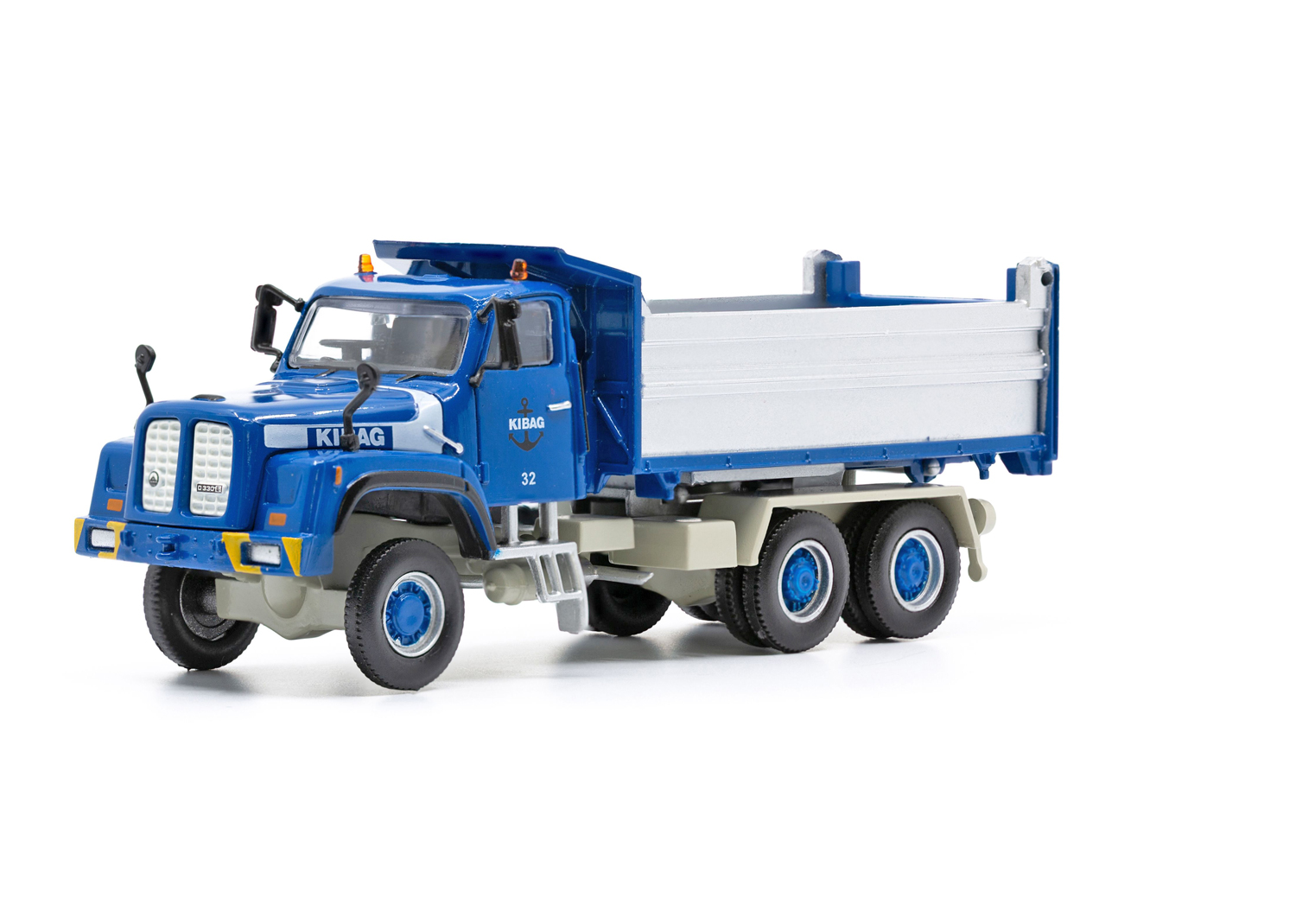 ACE 002333 Saurer D330N 6x6 Kipper KIBAG blau 