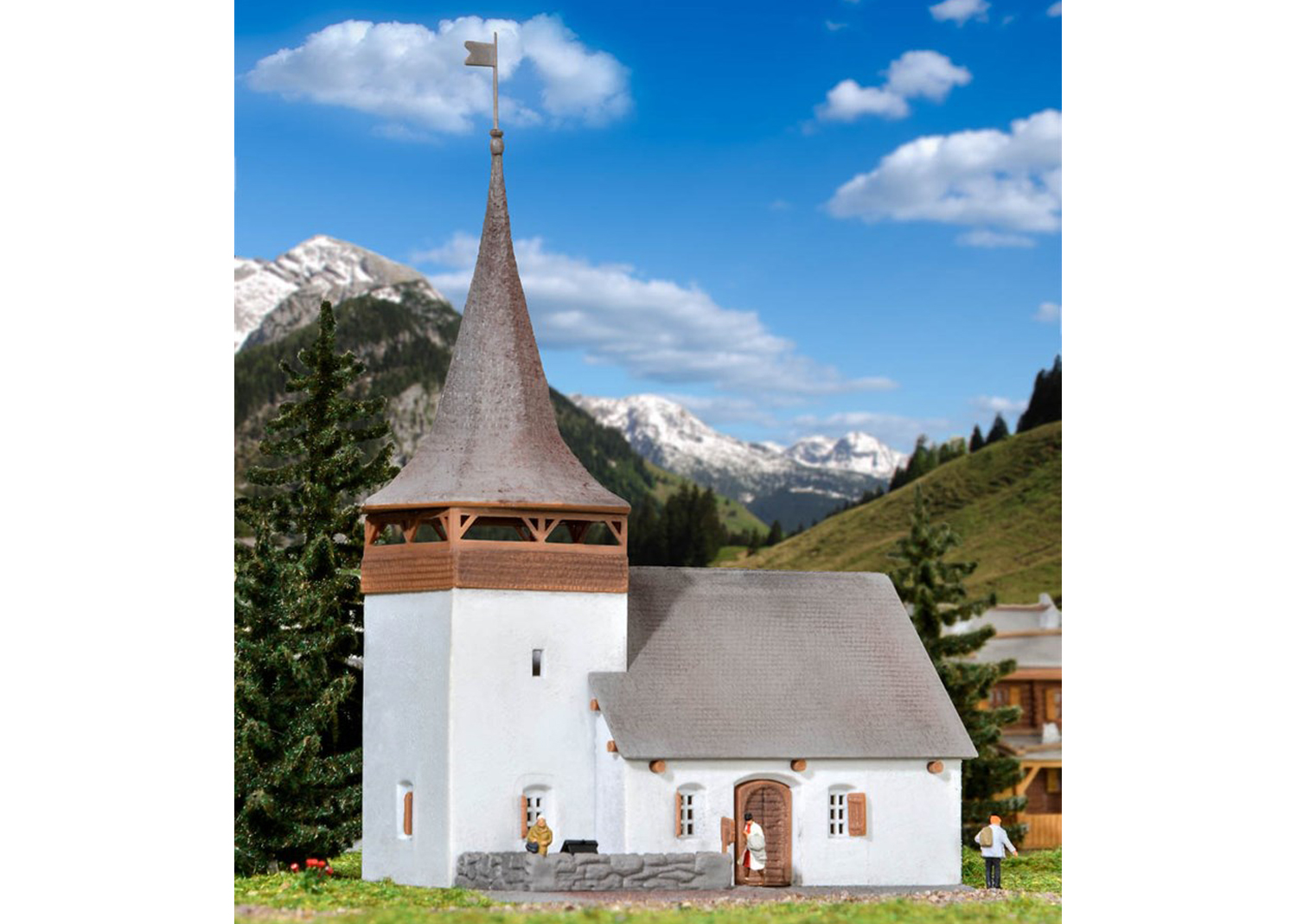 Kibri 37031 Dorfkirche Sertig, Davos CH 