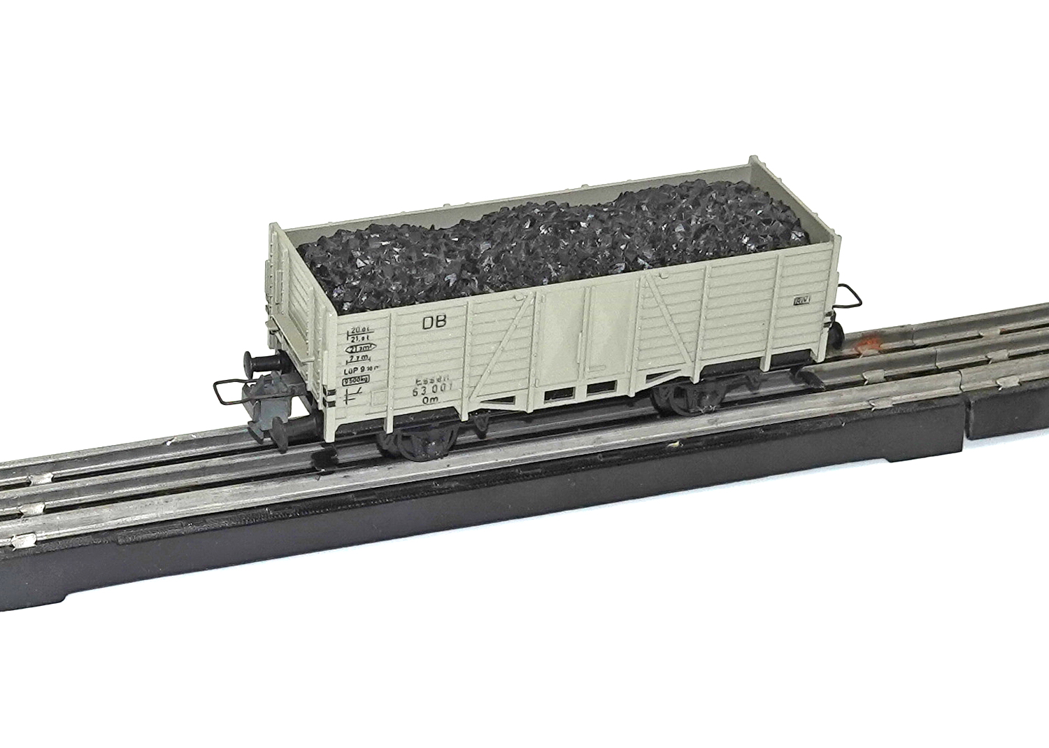 Trix Express 3415 off. Güterwagen grau mit Kohleeinsatz Trix Express 3415 off. Güterwagen grau mit Kohleeinsatz