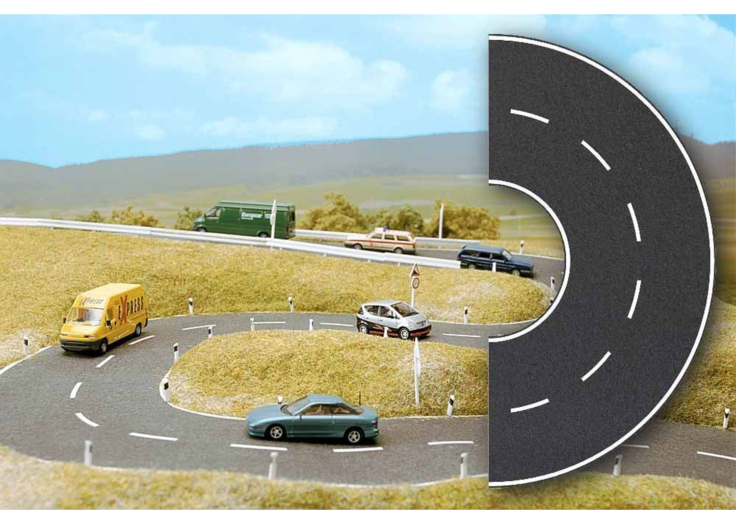 Busch 1103 Strassenkurve  Busch 1103 Strassenkurve