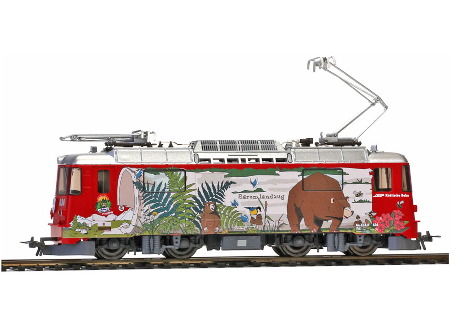 Bemo 1358104 RhB Ge 4/4 II 634 Bärenland Arosa mit LokSound  Bemo 1358104 RhB Ge 4/4 II 634 Bärenland Arosa mit LokSound