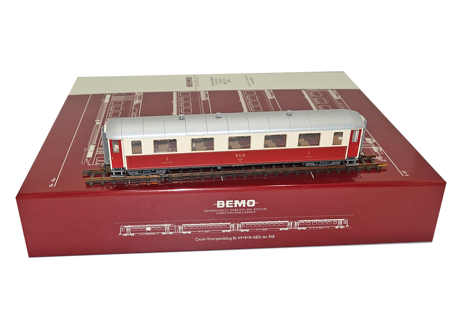 Bemo 7255125 RhB Salonwagen Set 2-tlg. As 1154 und As 1161  Bemo 7255125 RhB Salonwagen Set 2-tlg. As 1154 und As 1161