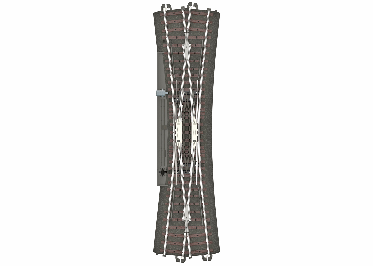 Märklin 24720 Schlanke Doppelkreuzungsweiche (DKW) Länge 236,1mm