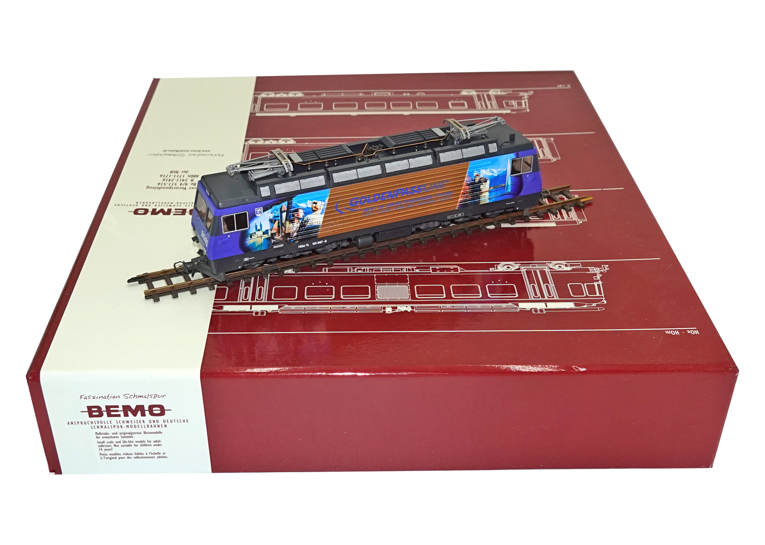 Bemo 1262437 SBB Zahnradlok Golden Pass HGe4/4 Nr. 101 967-8 DC 